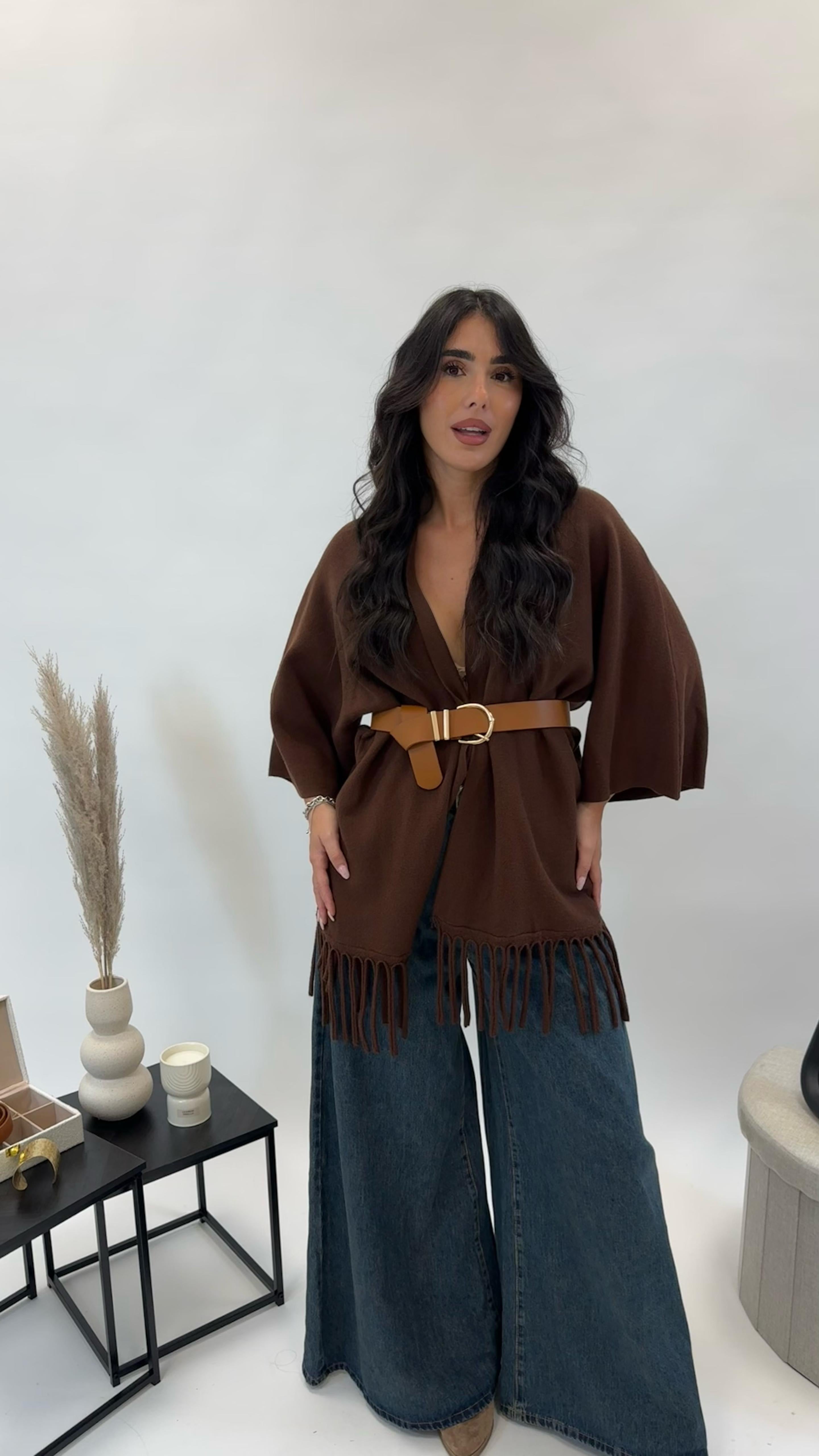 Cardigan Manica Campana Choco