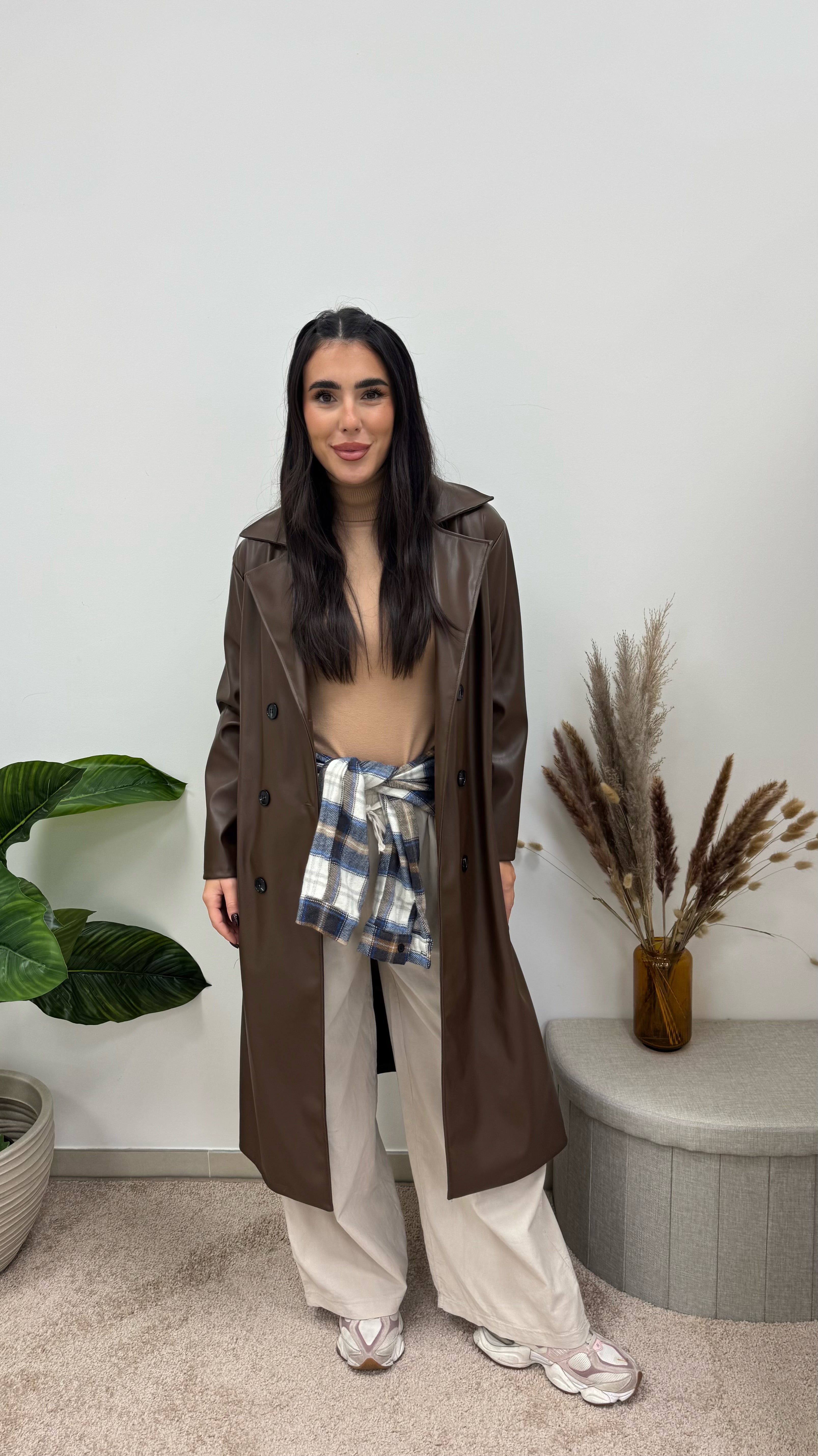 Trench Ecopelle Cacao