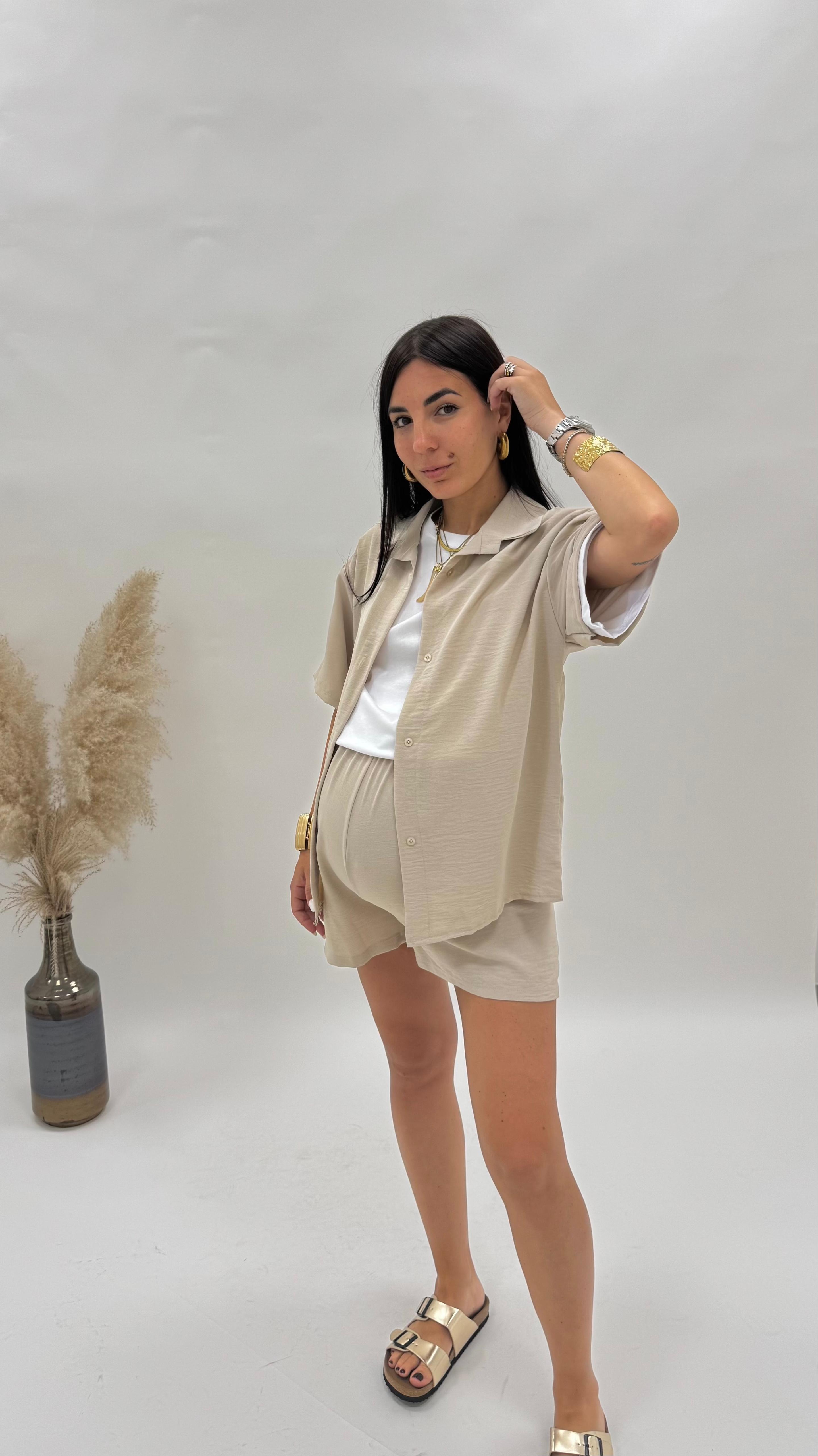 Set Utility Shorts e Camicia Nude