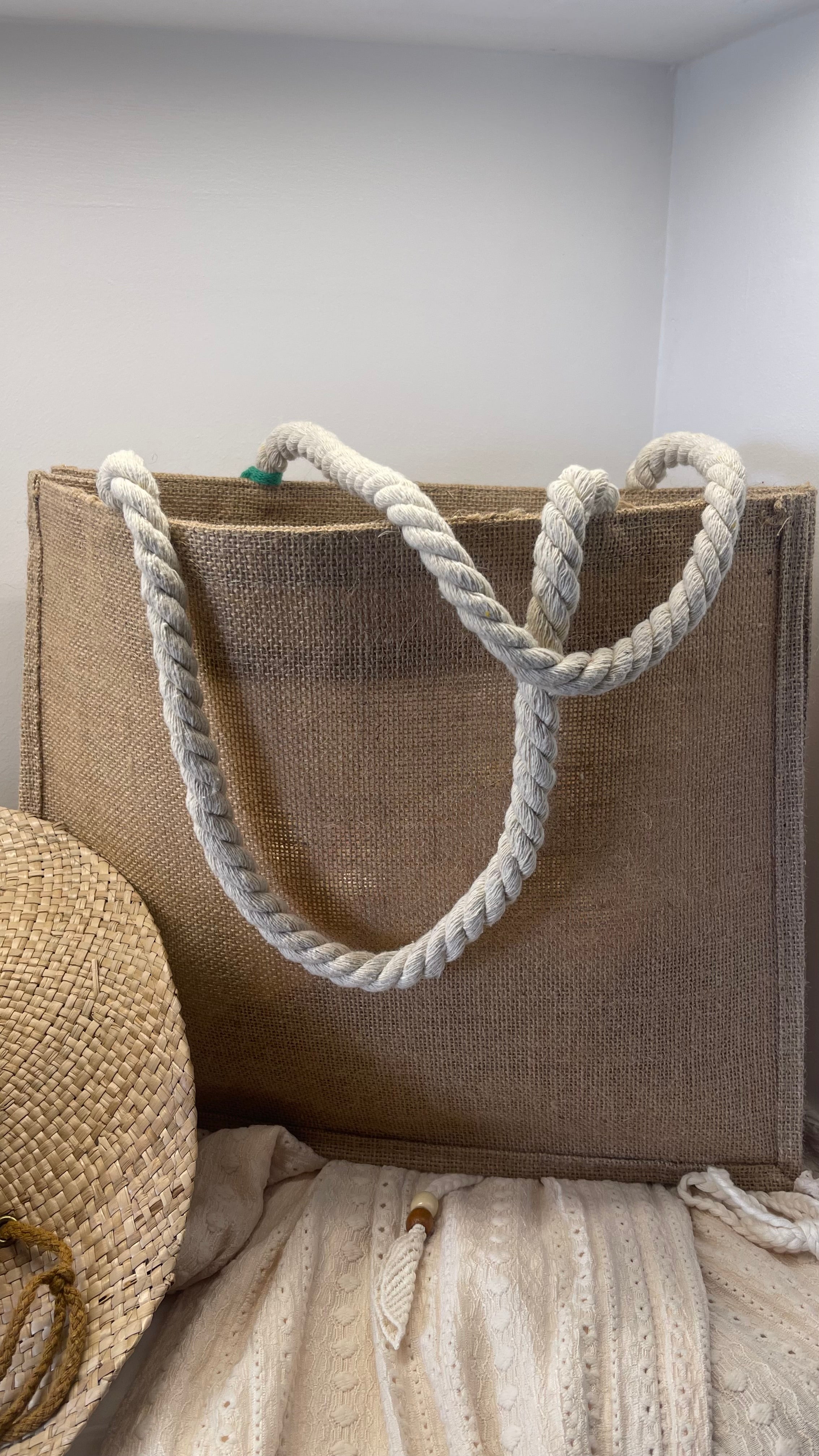 Maxi Bag Juta Manico Corda