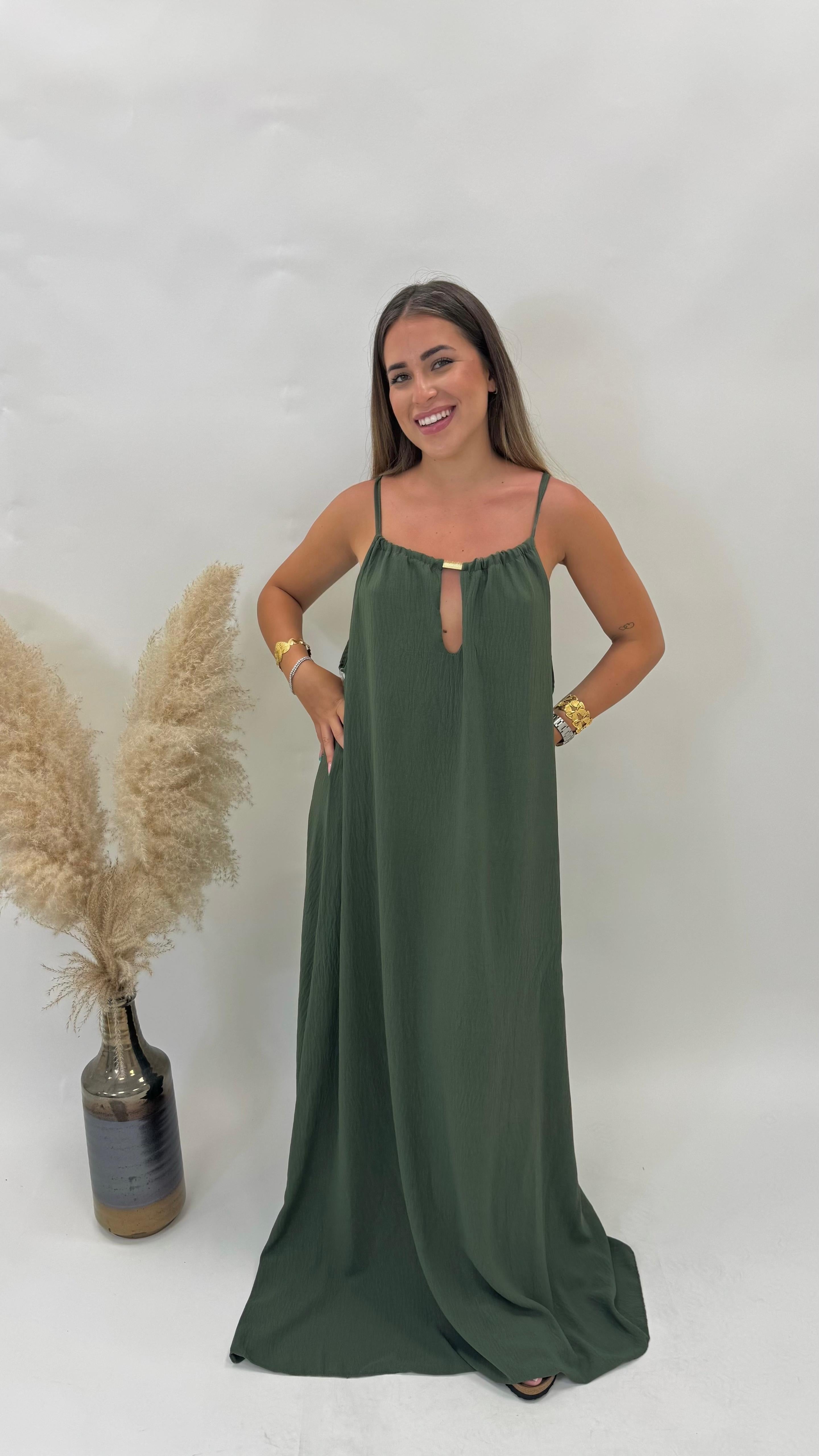 Abito Benedetta Army Green