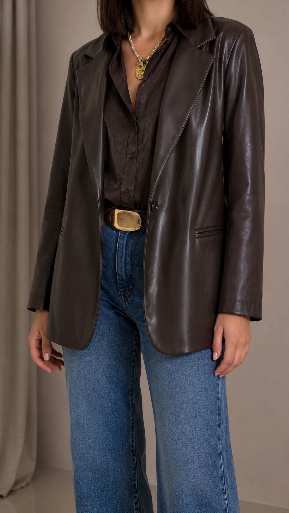 Blazer Ecopelle Choco