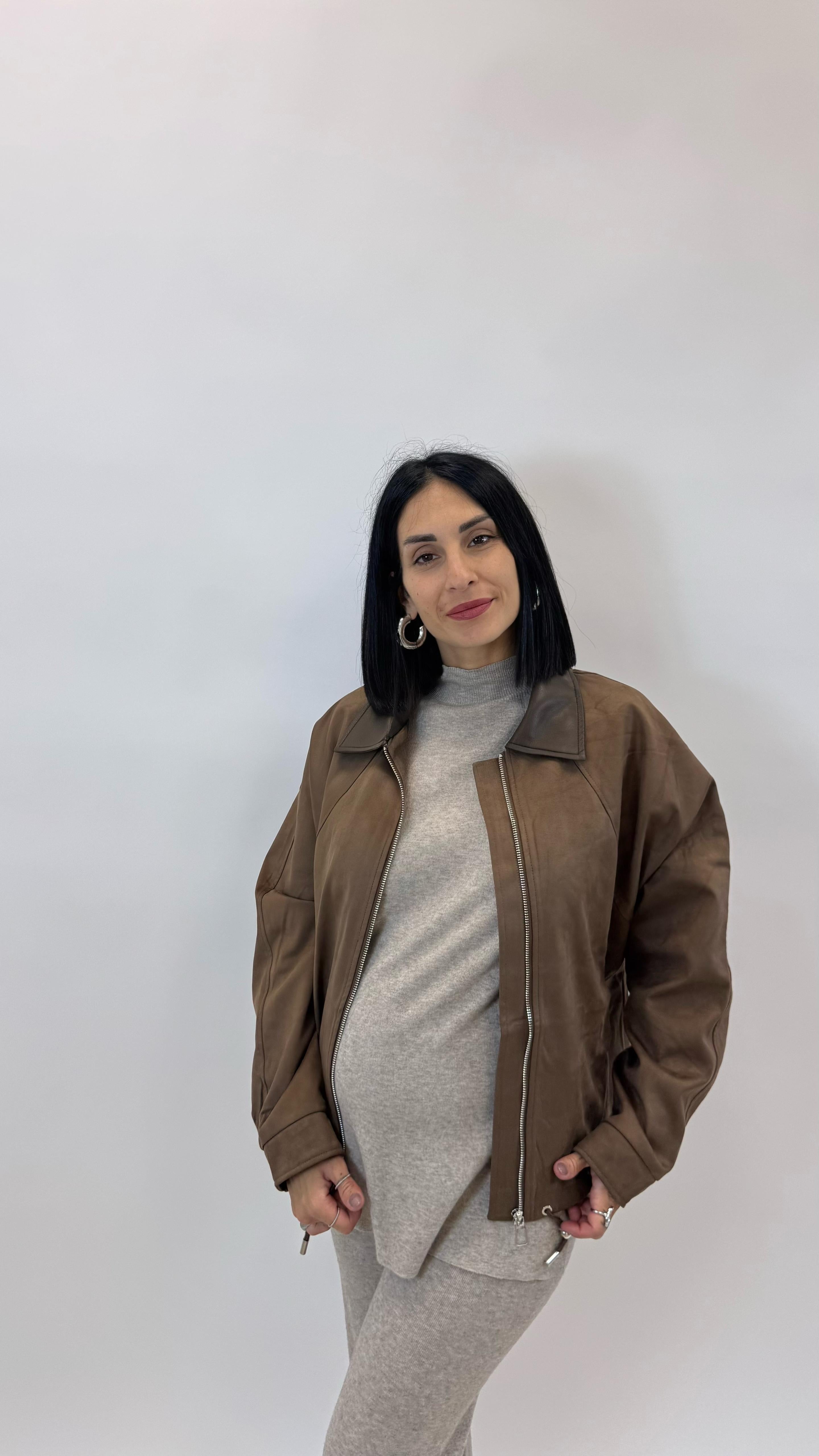 Bomber Old Inserto Ecopelle