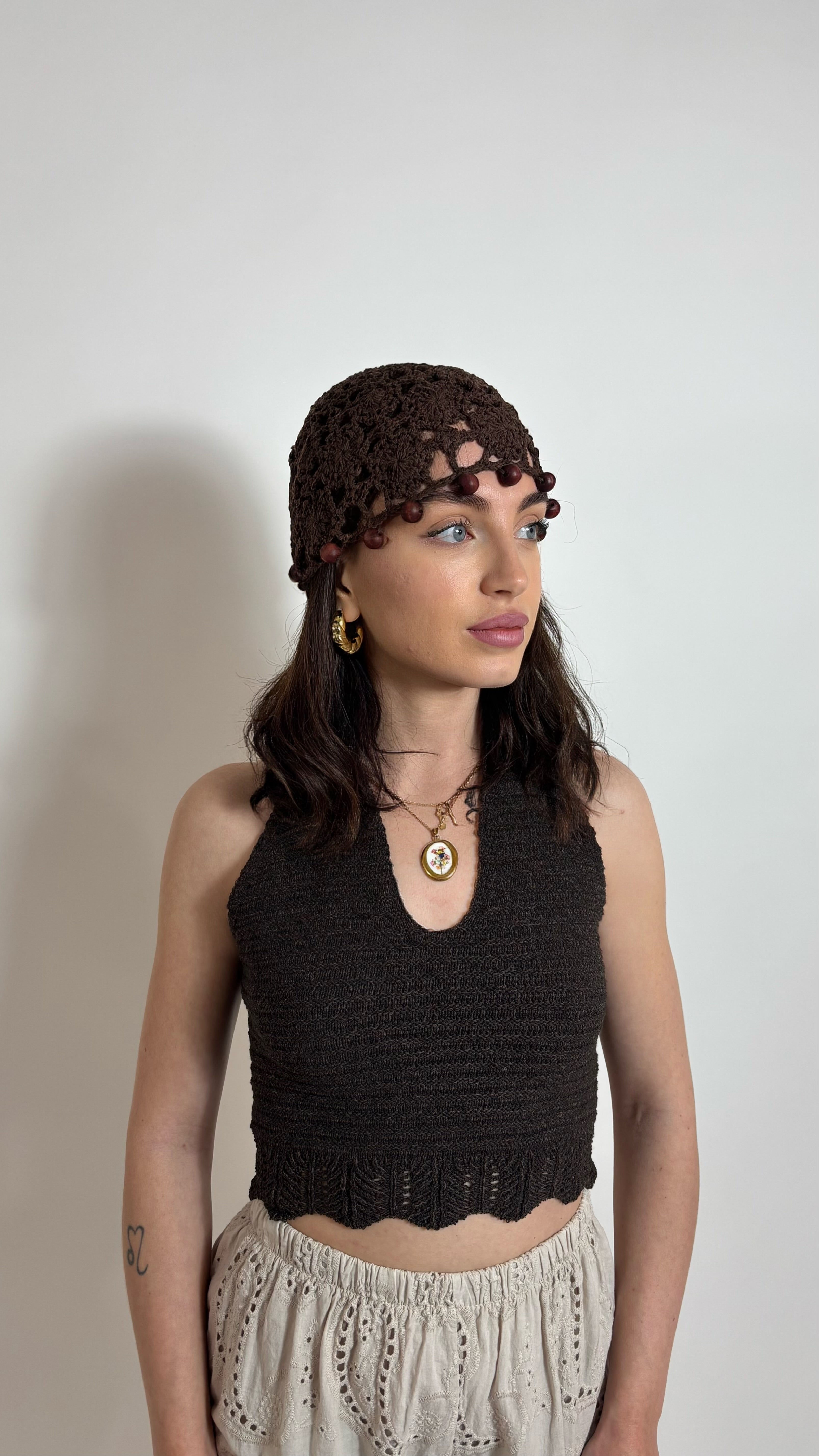 Cuffia Boho Chic Choco