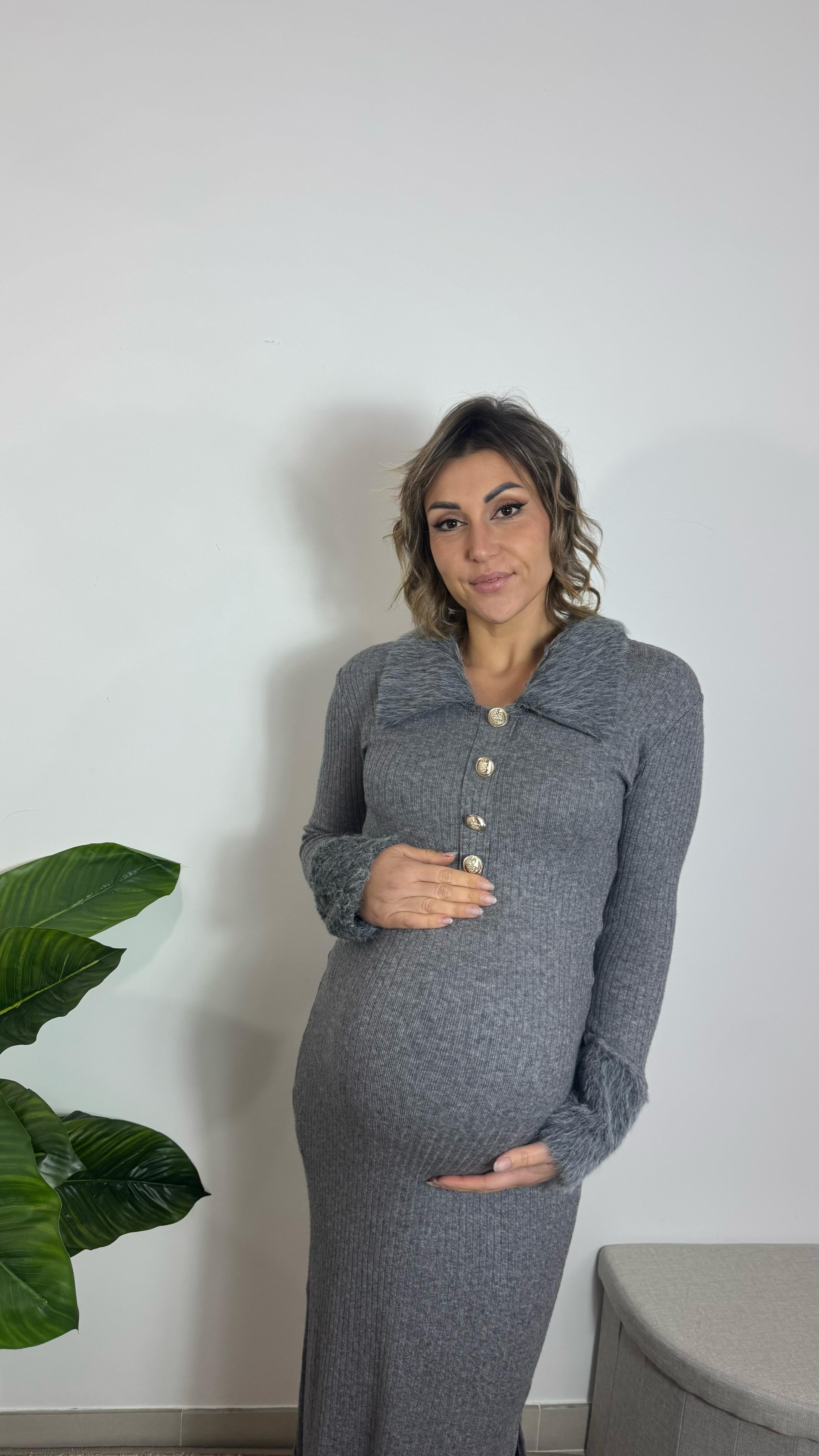 Abito Lady Glam Grigio Perla