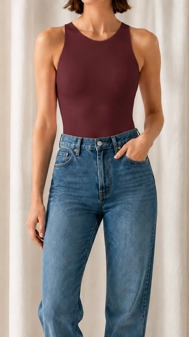 Body Scollo Halter Burgundy