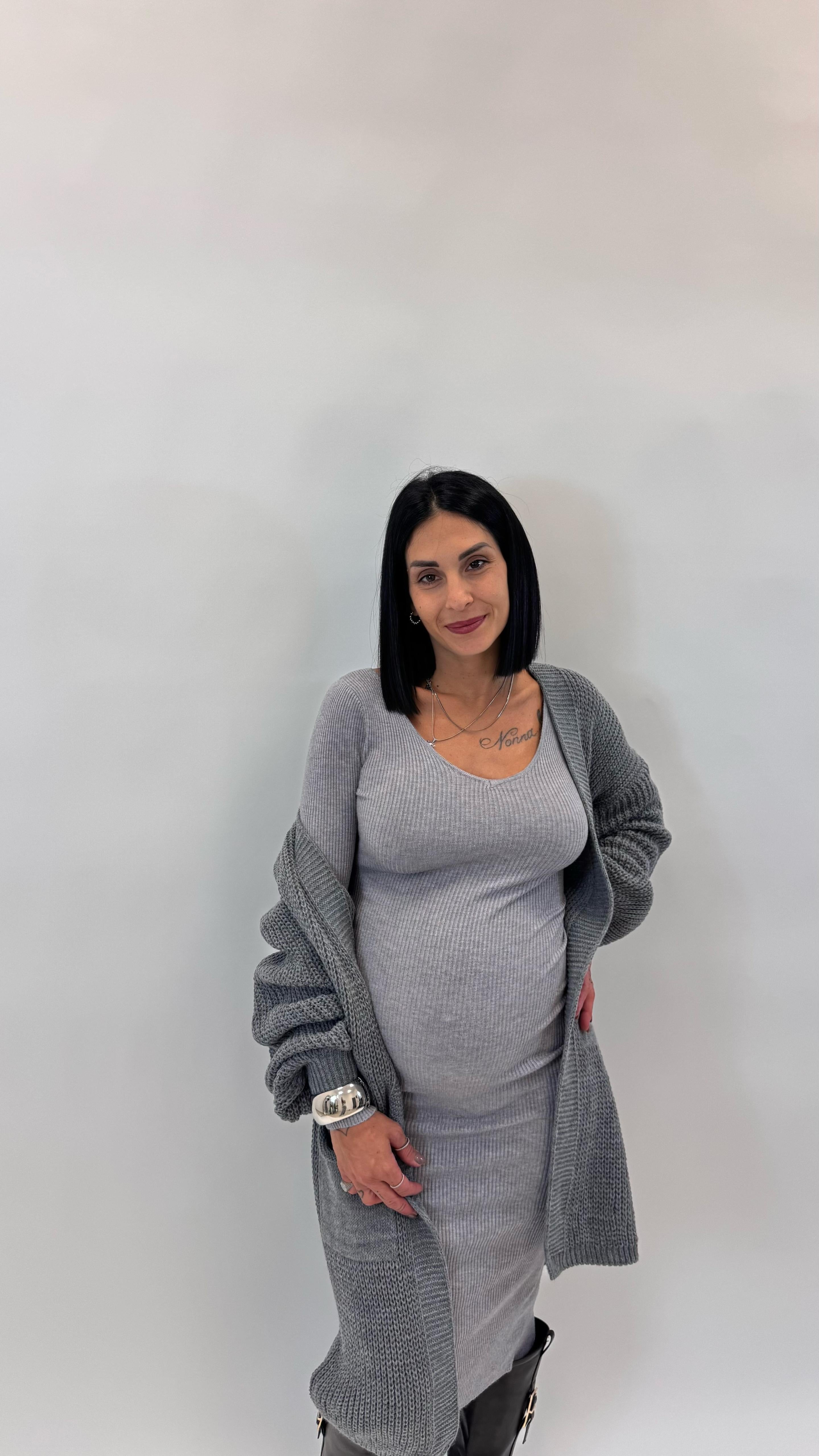 Abito “Non Puoi Farne A Meno”Grigio Perla