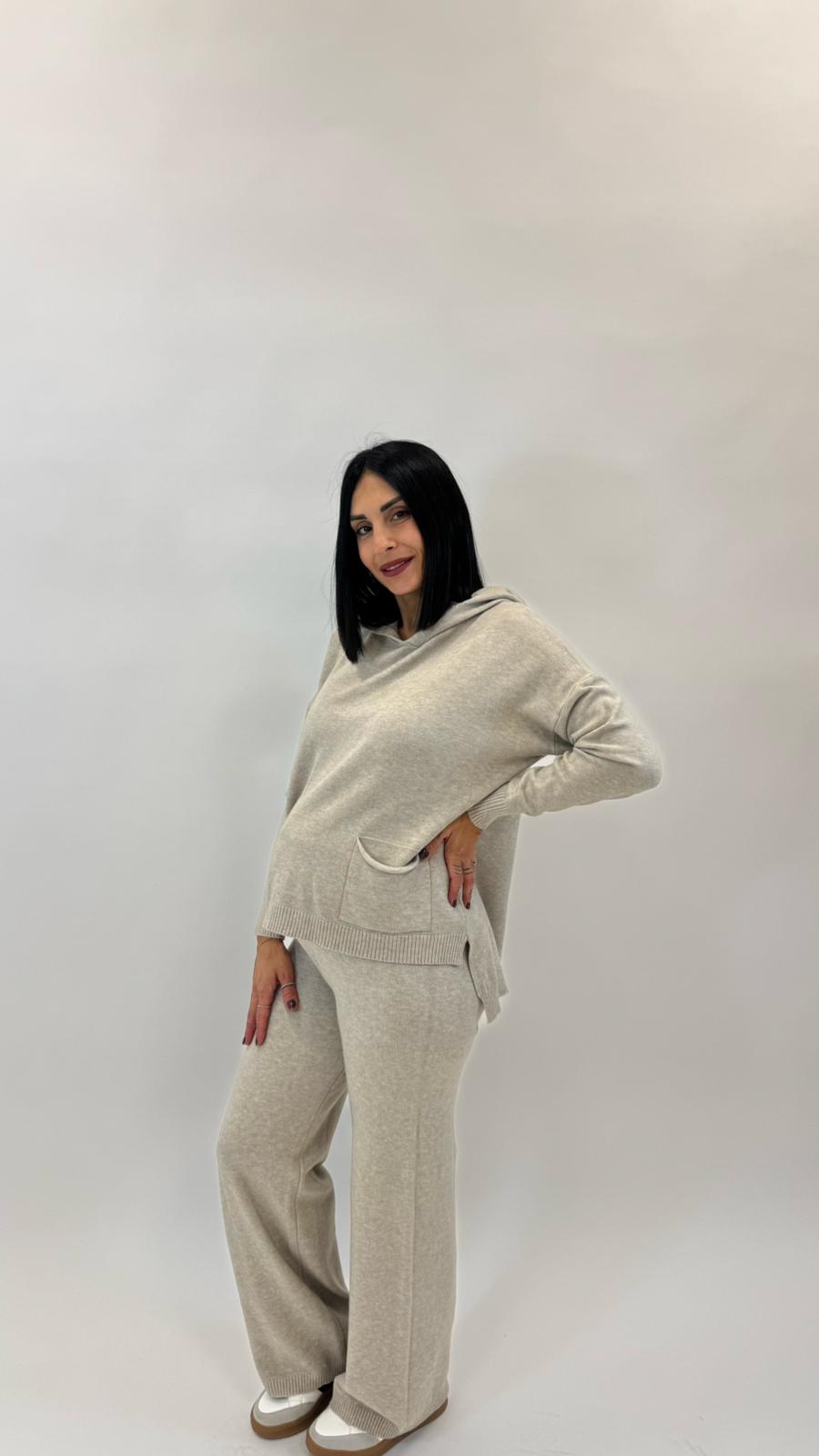 Sporty Set Maglina Morbida Tortora