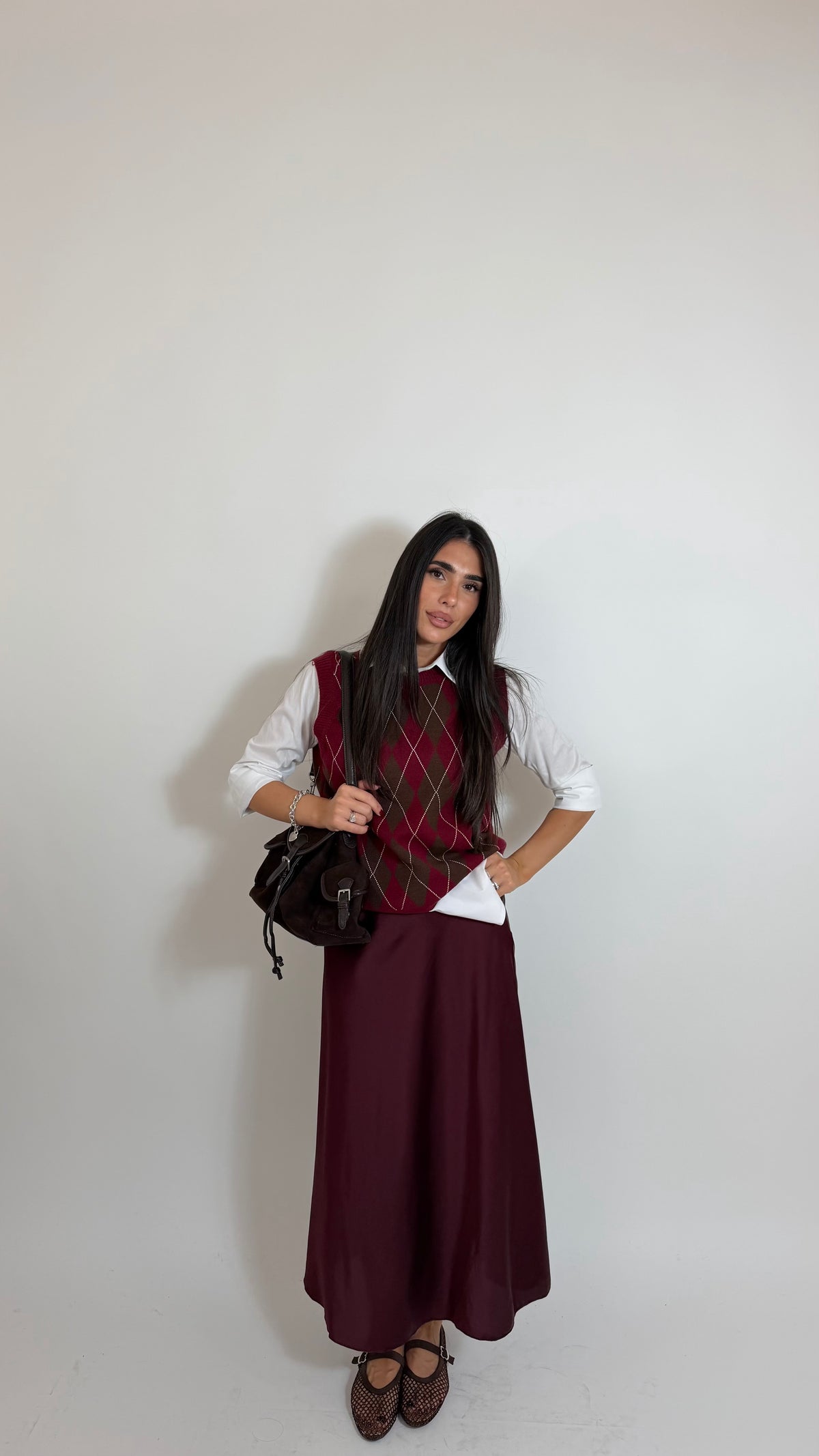 Gilet Rombi College Burgundy