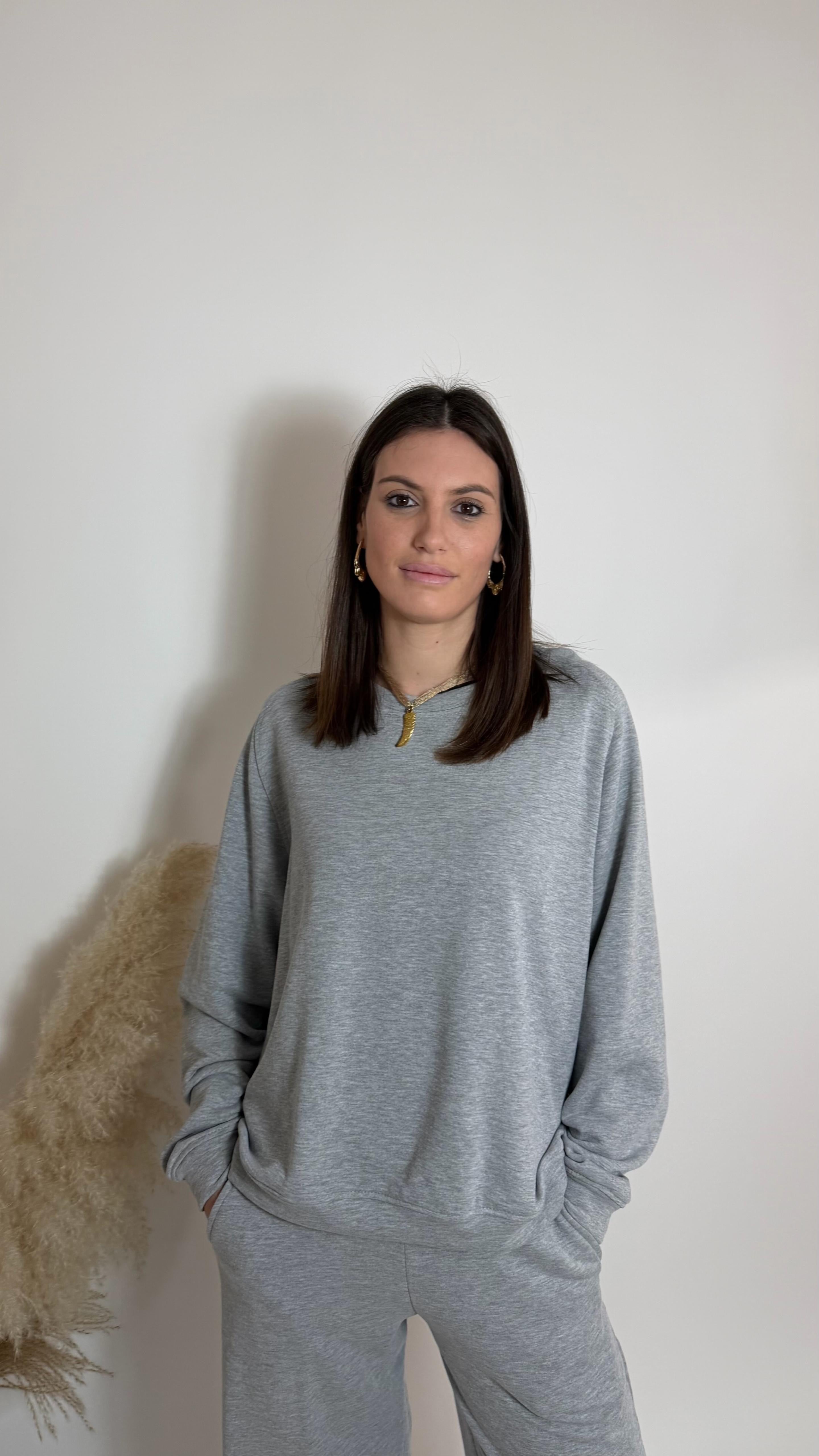 Felpa Cozy Spring Grigia