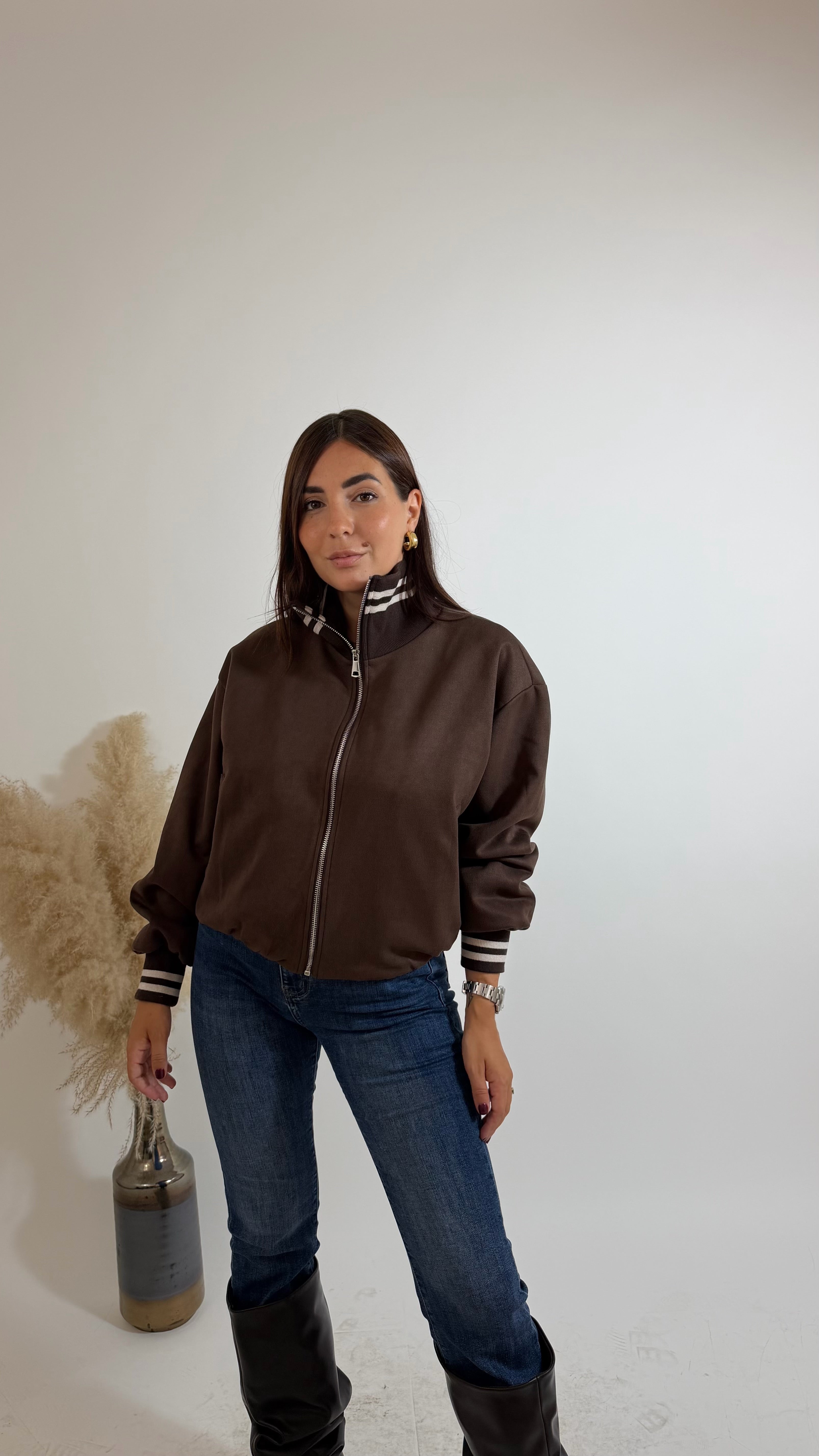 Bomber Suede College Choco