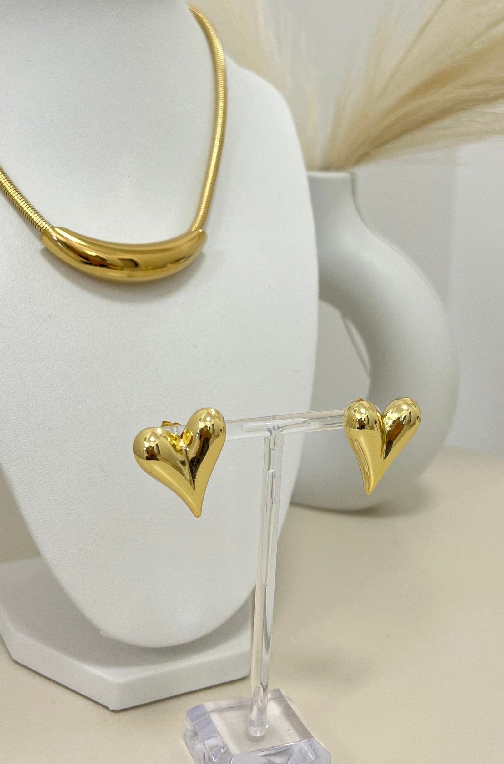 Orecchini Heart Gold