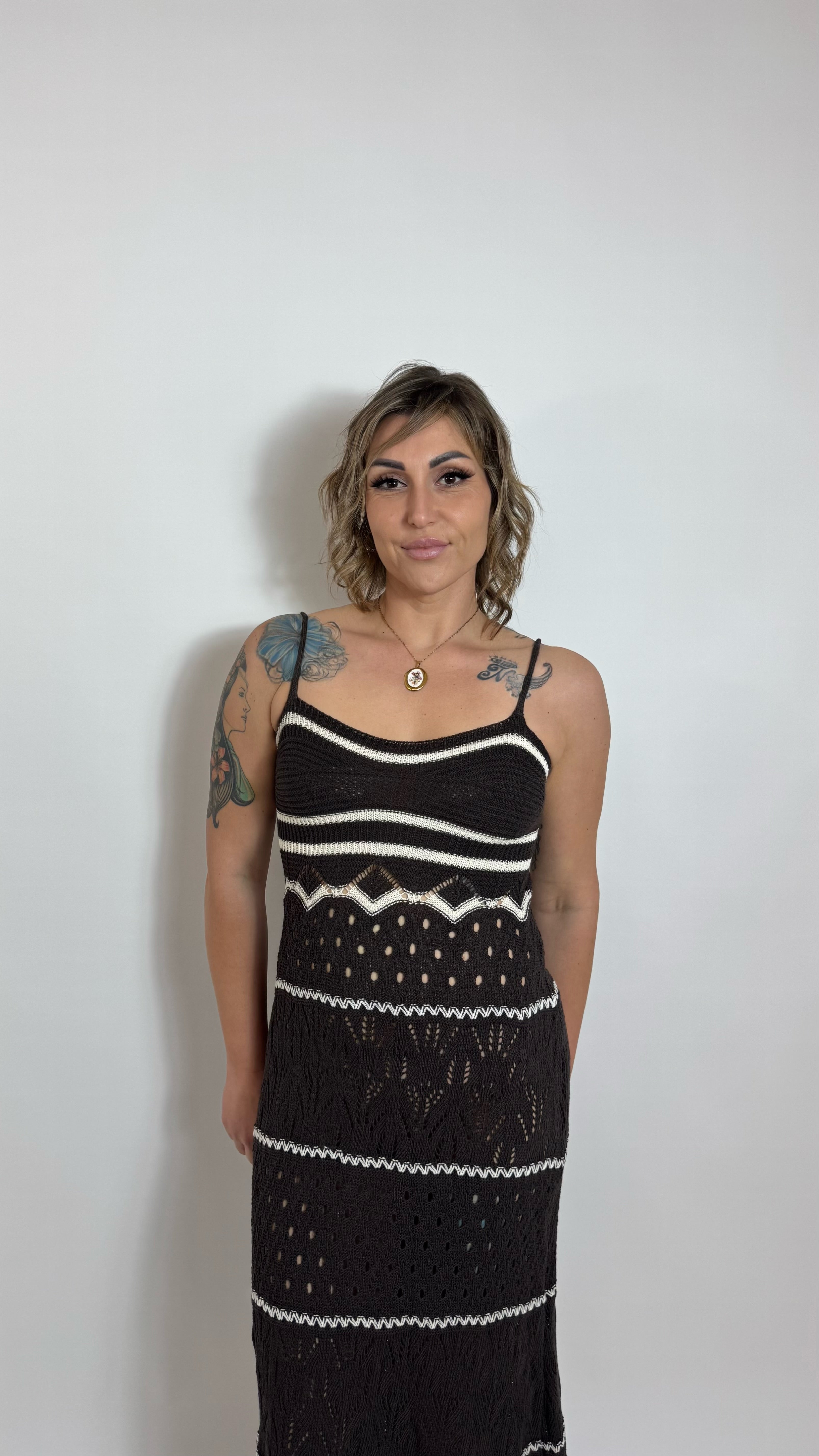 Abito Panarea Crochet Choco