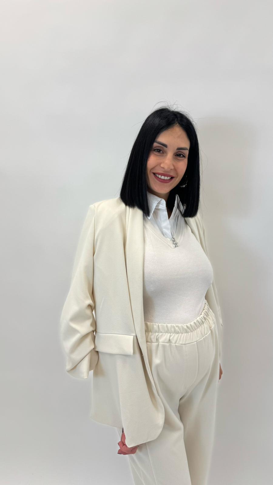 Pull Camicia Cucita Burro