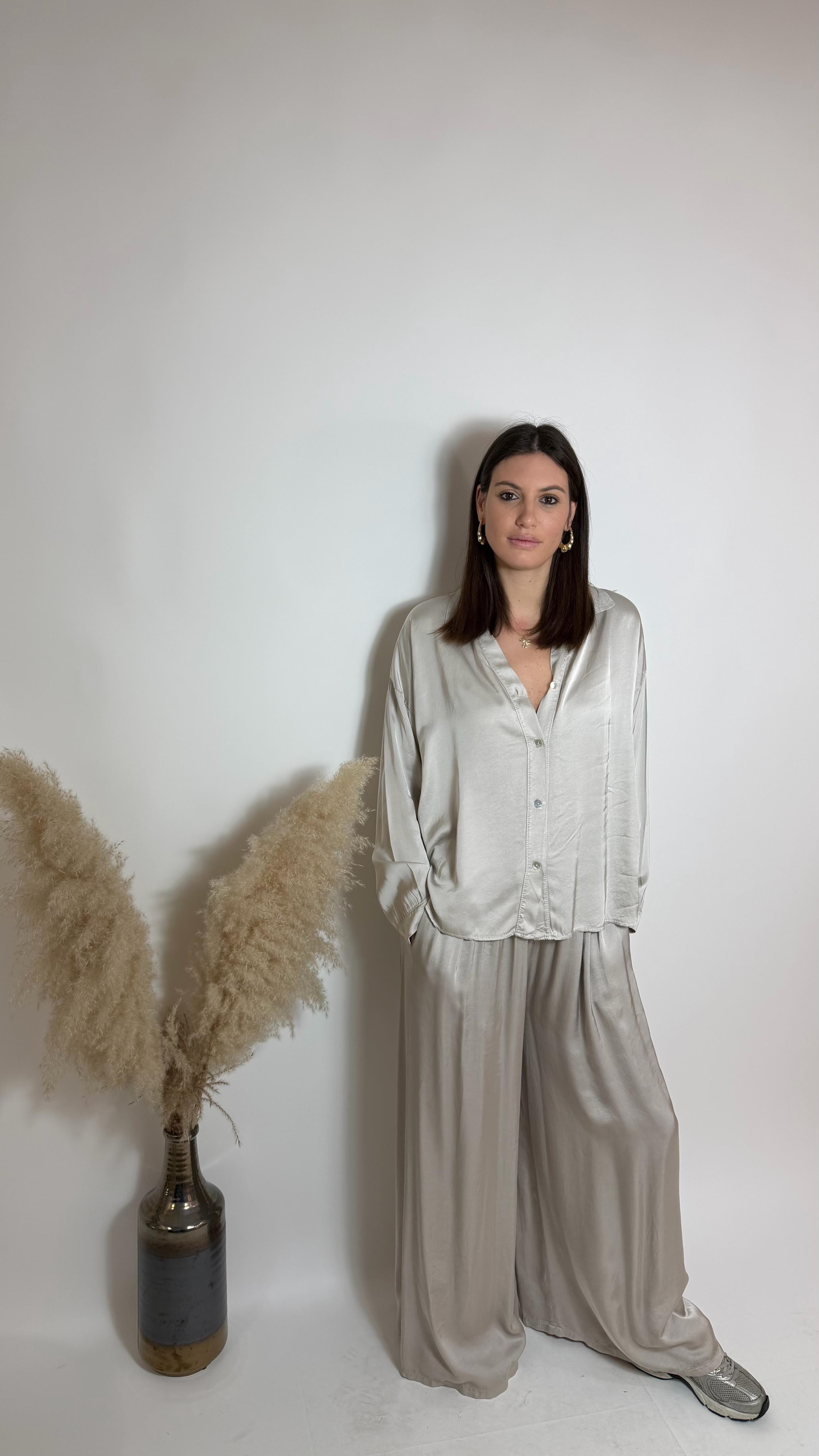 Mix & Match Set - Raso Di Viscosa - Sabbia