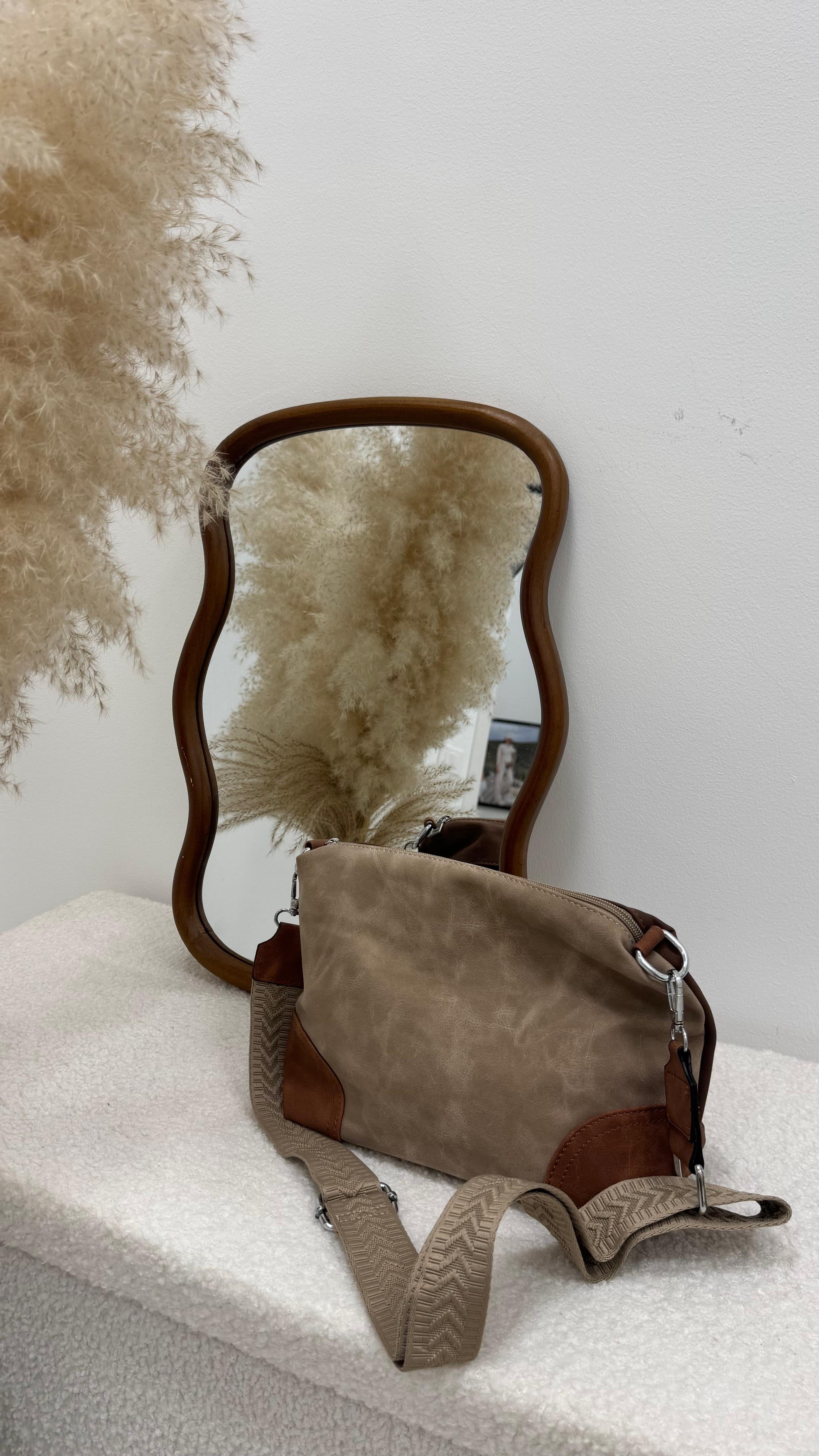 Bag Contrast Choco e Taupe