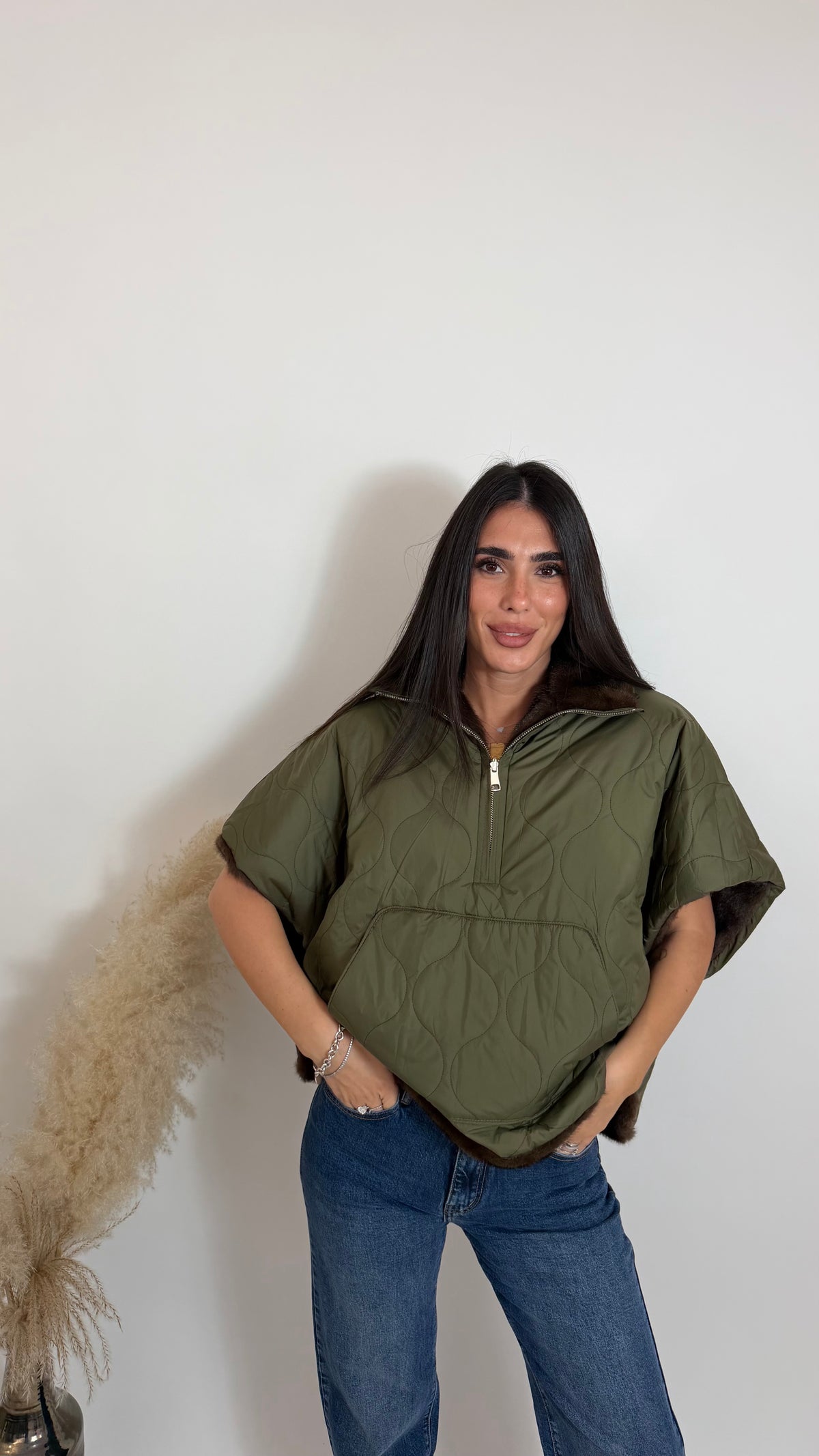 Poncho Fur Double Face