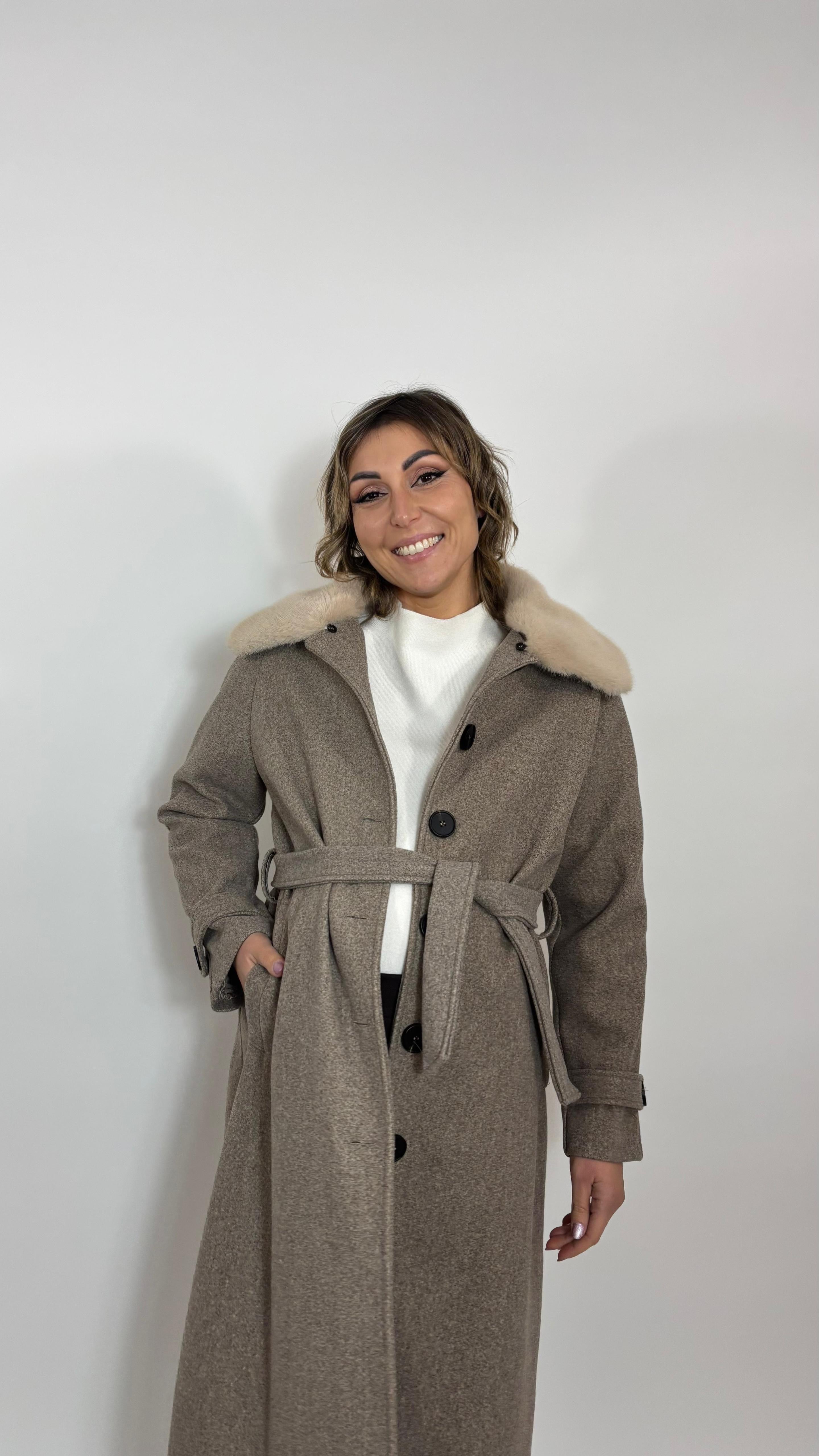 Coat Dettaglio Ecofur Nude