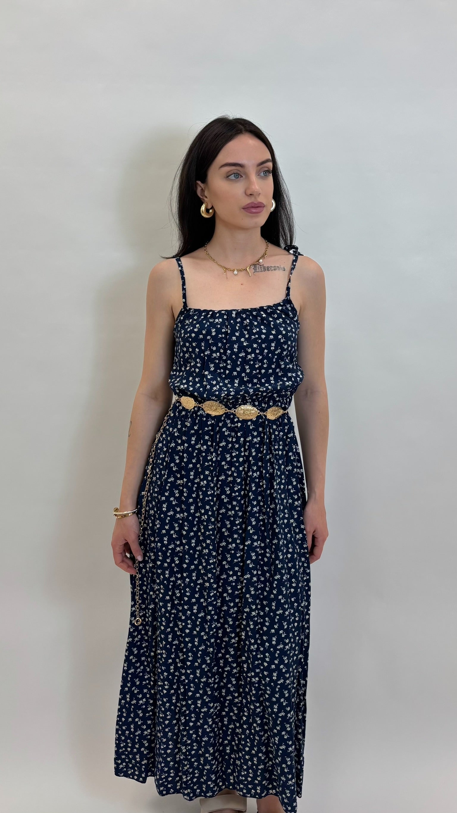 Abito Bloom Blu