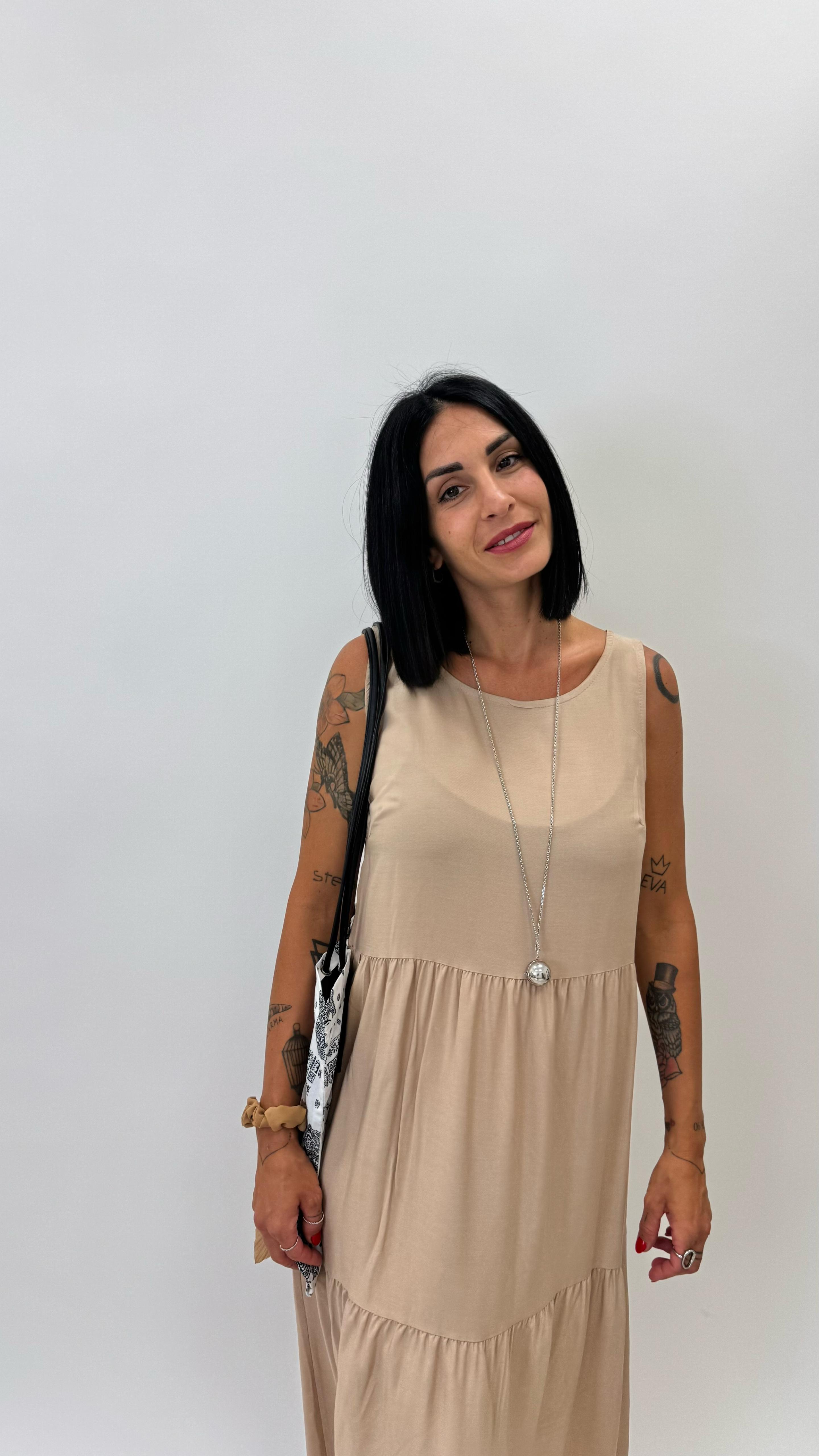 Evergreen Dress Nude