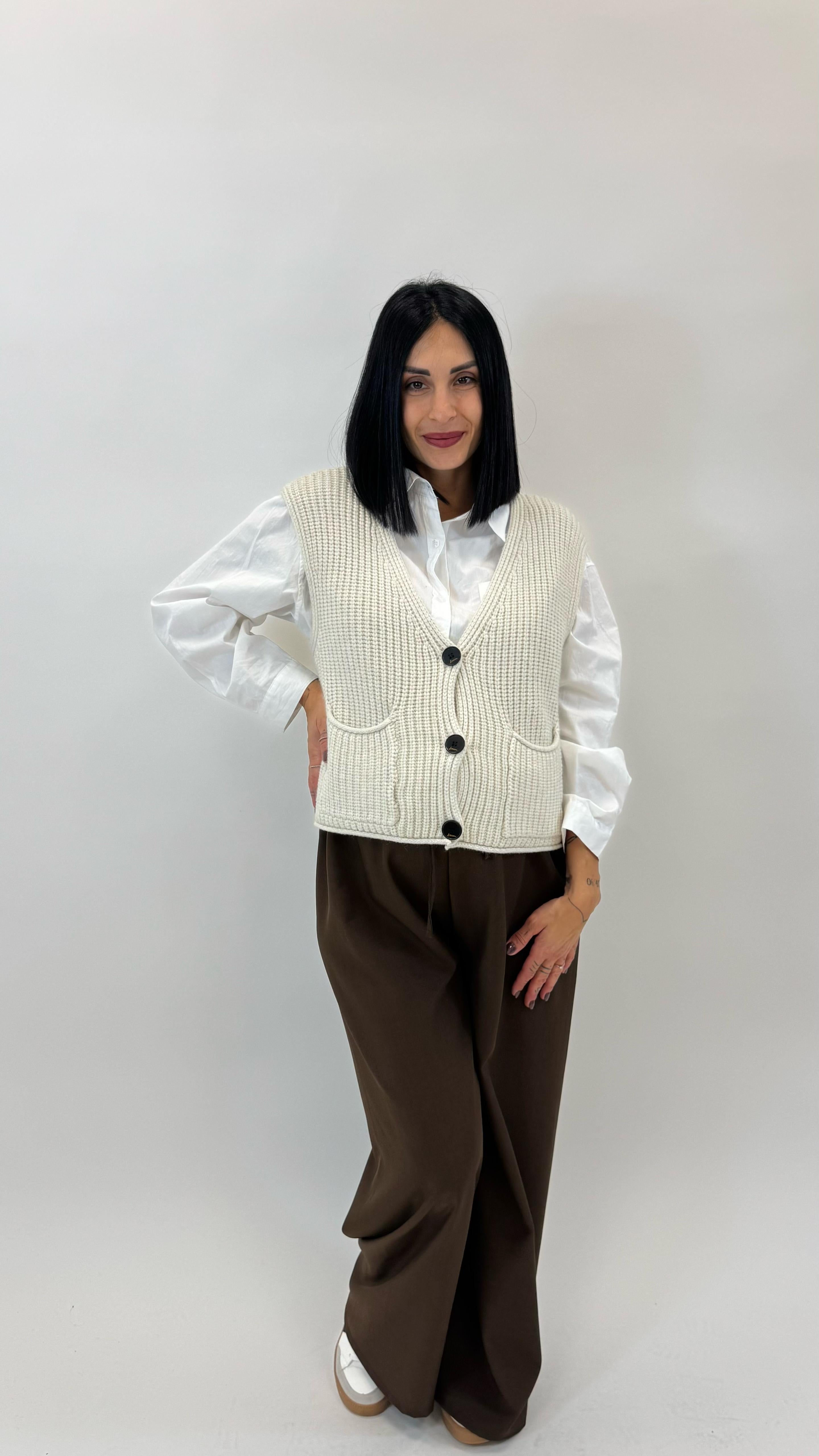 Jogger Tessuto Classico Choco