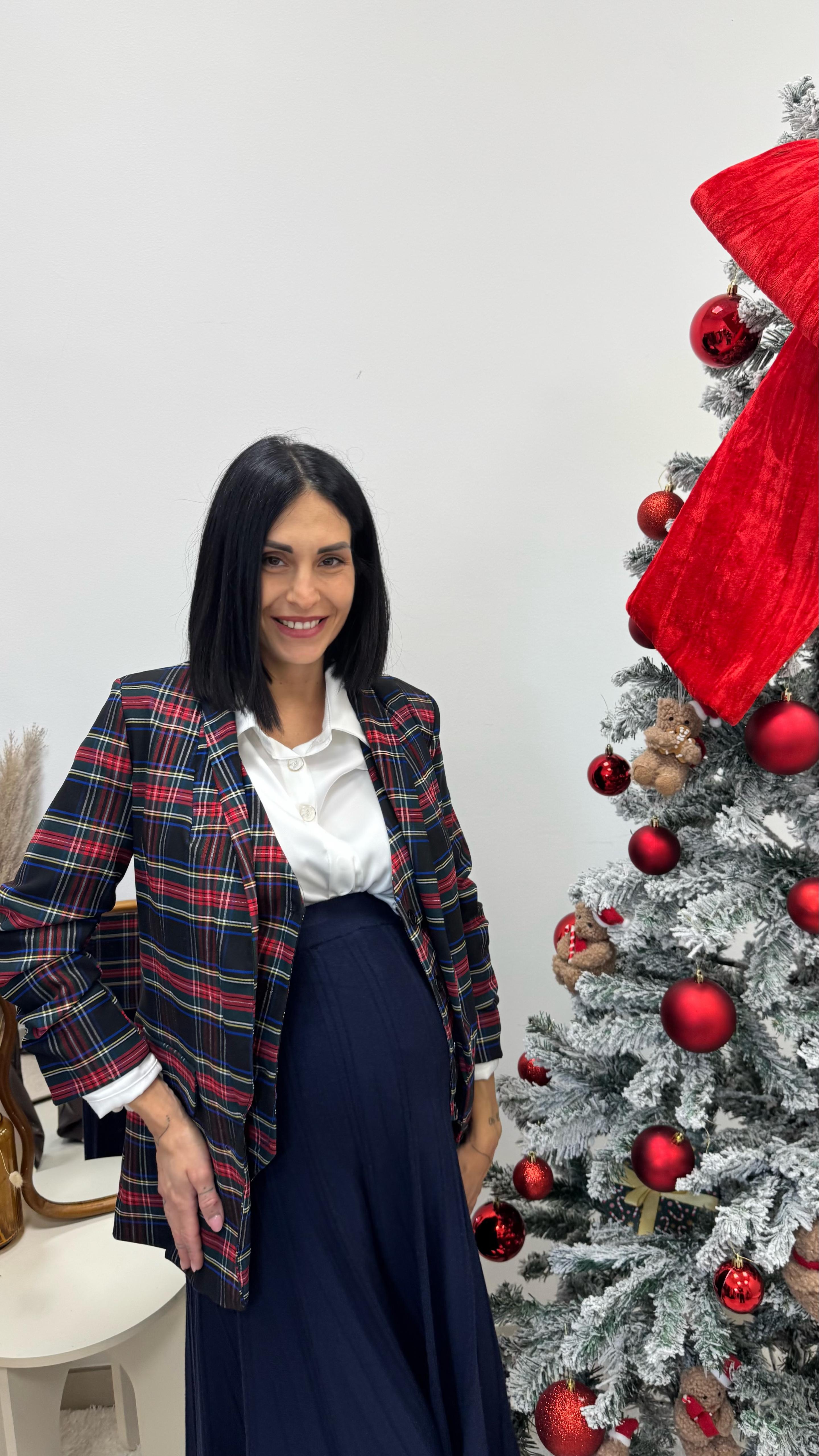 🥂Longuette Maglina Plissé Blu Notte