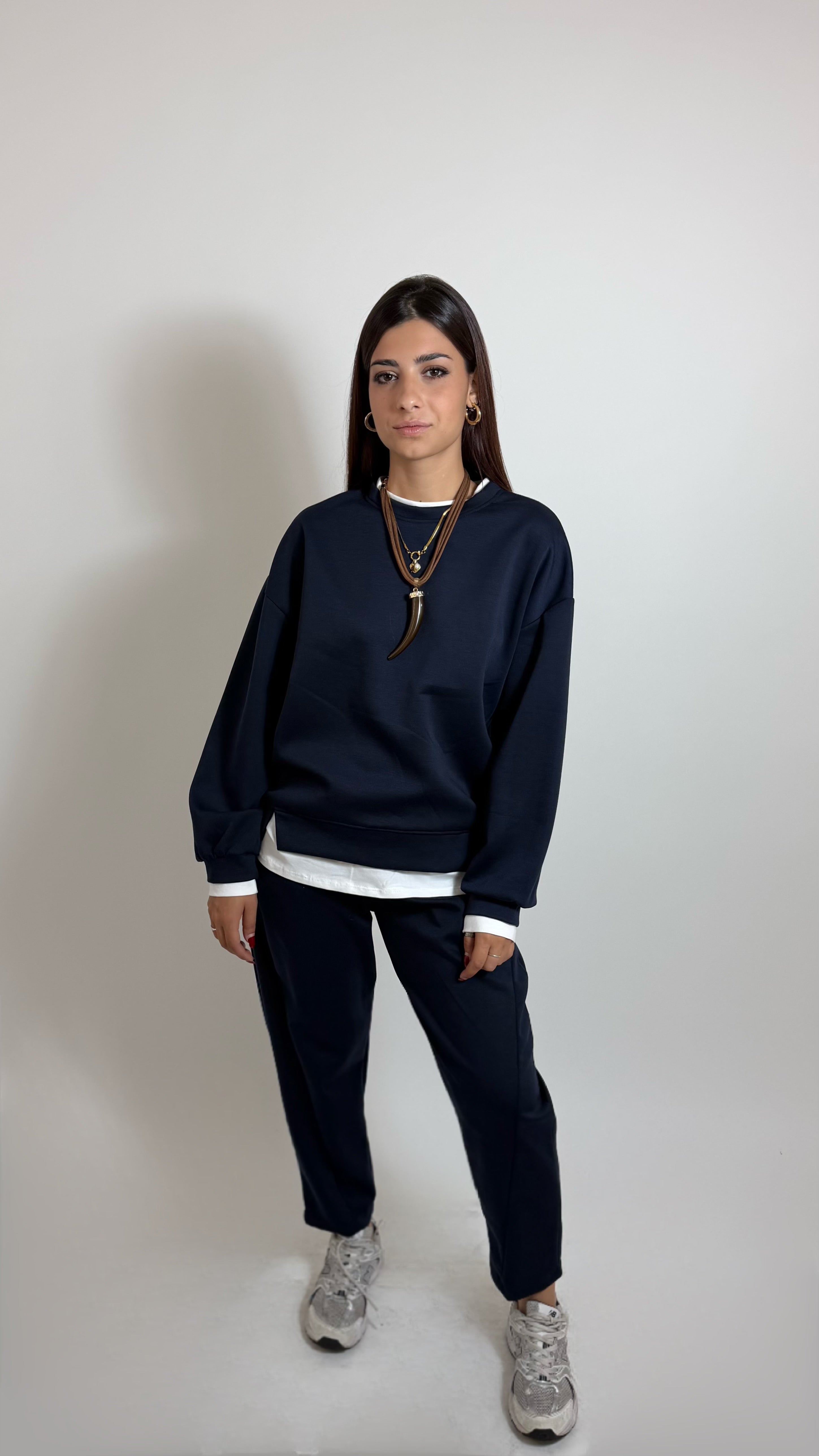 Pantalone Felpa Blu