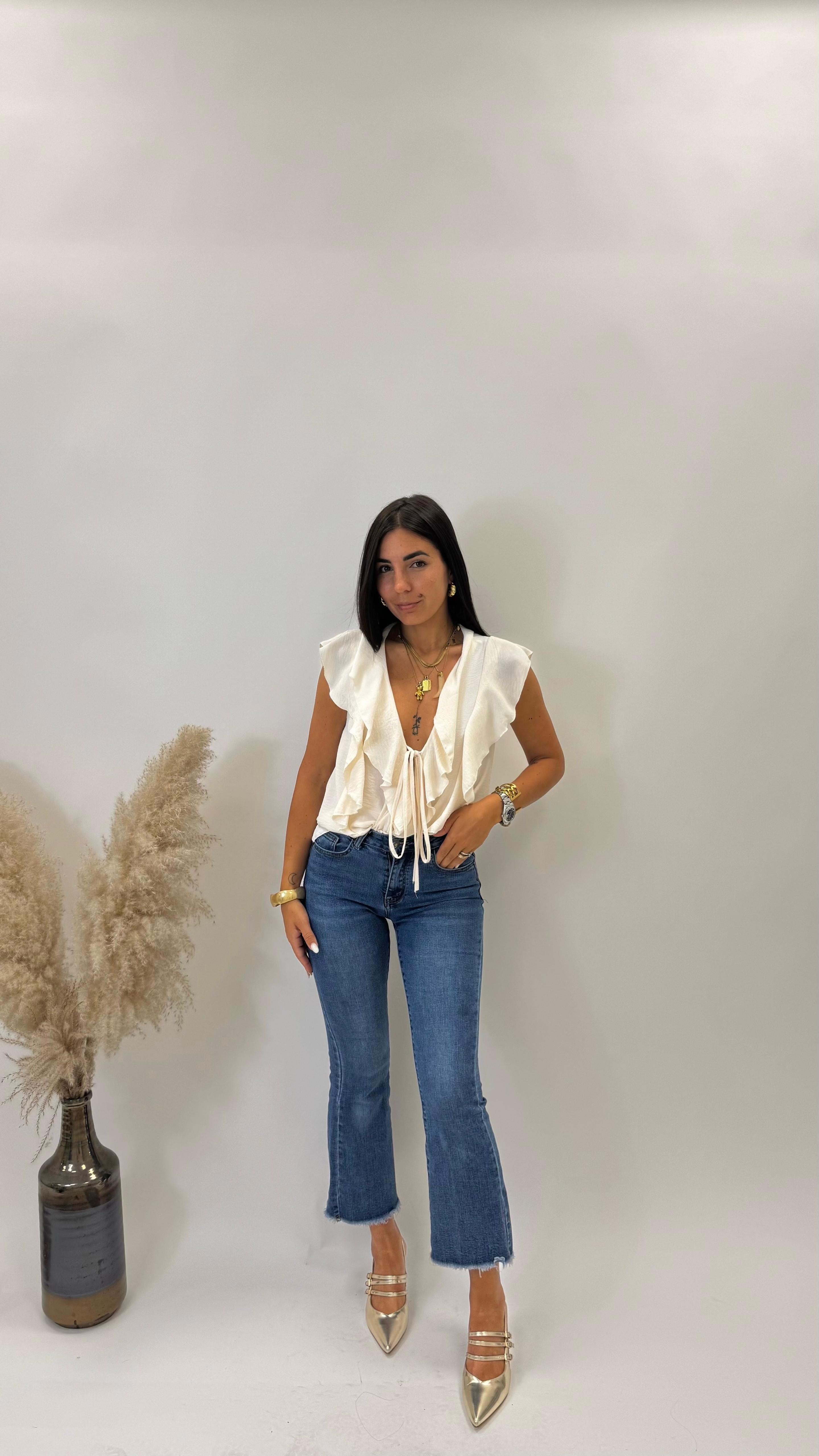 Slingback Con Tacco Gold