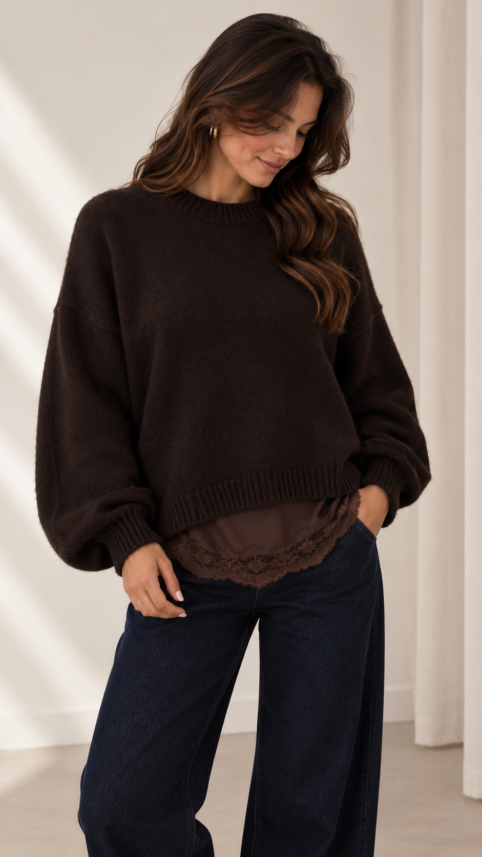 Pull Cozy Over Testa di moro