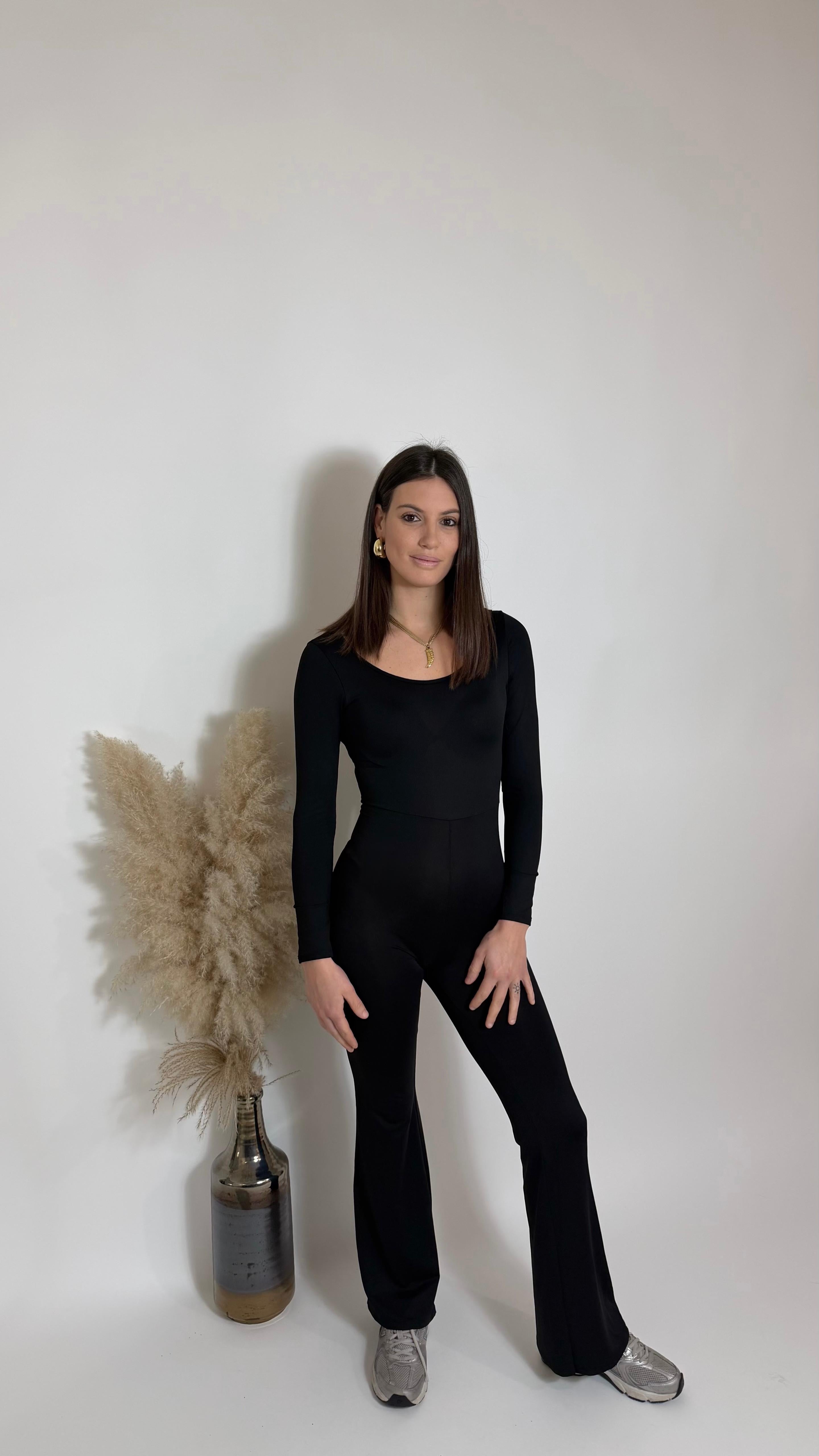 Jumpsuit Second Skin - Flare / Nera