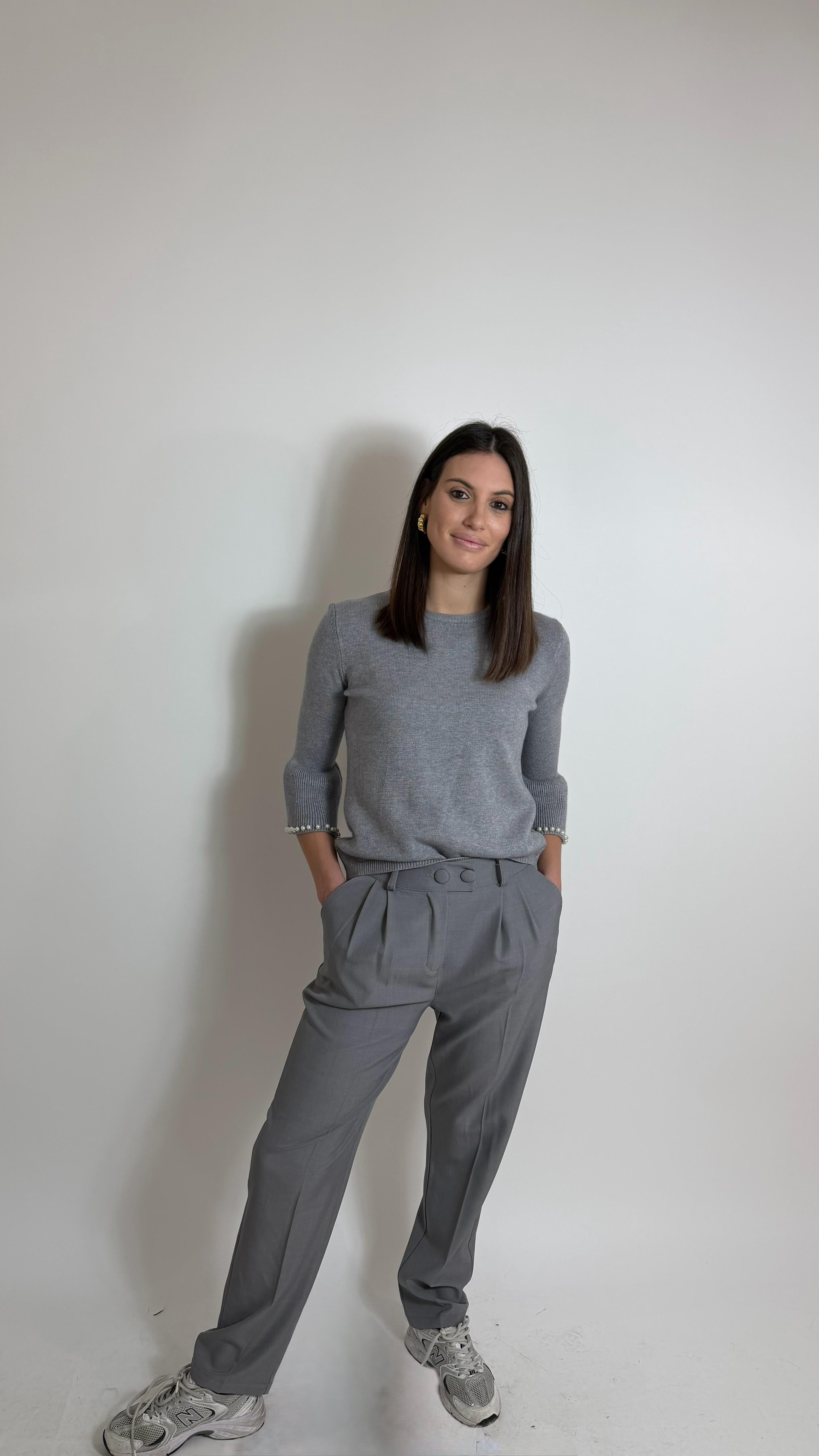 Pantalone Classic Grigio Perla