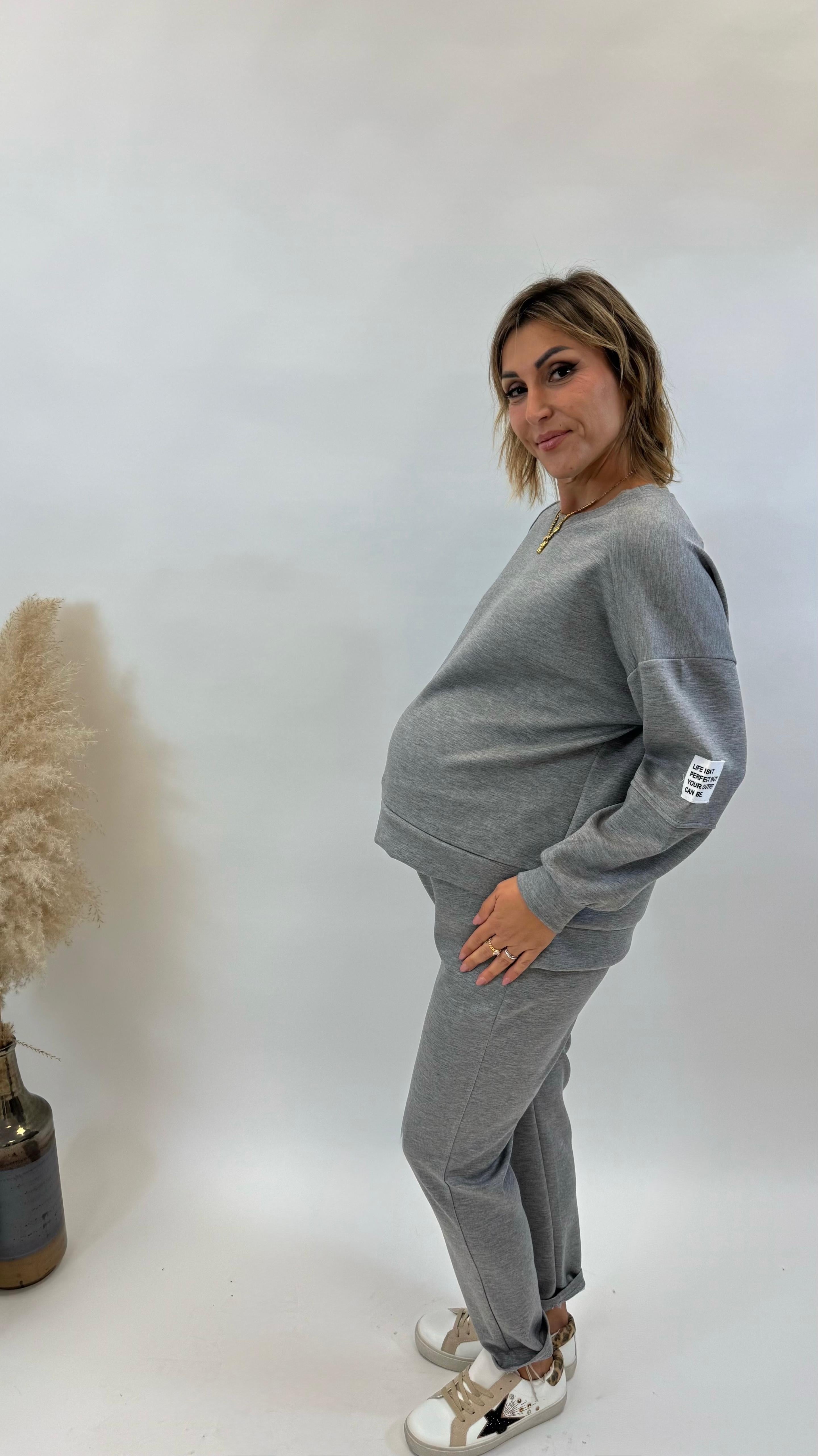 Tuta Perfect Outfit Grigio Perla