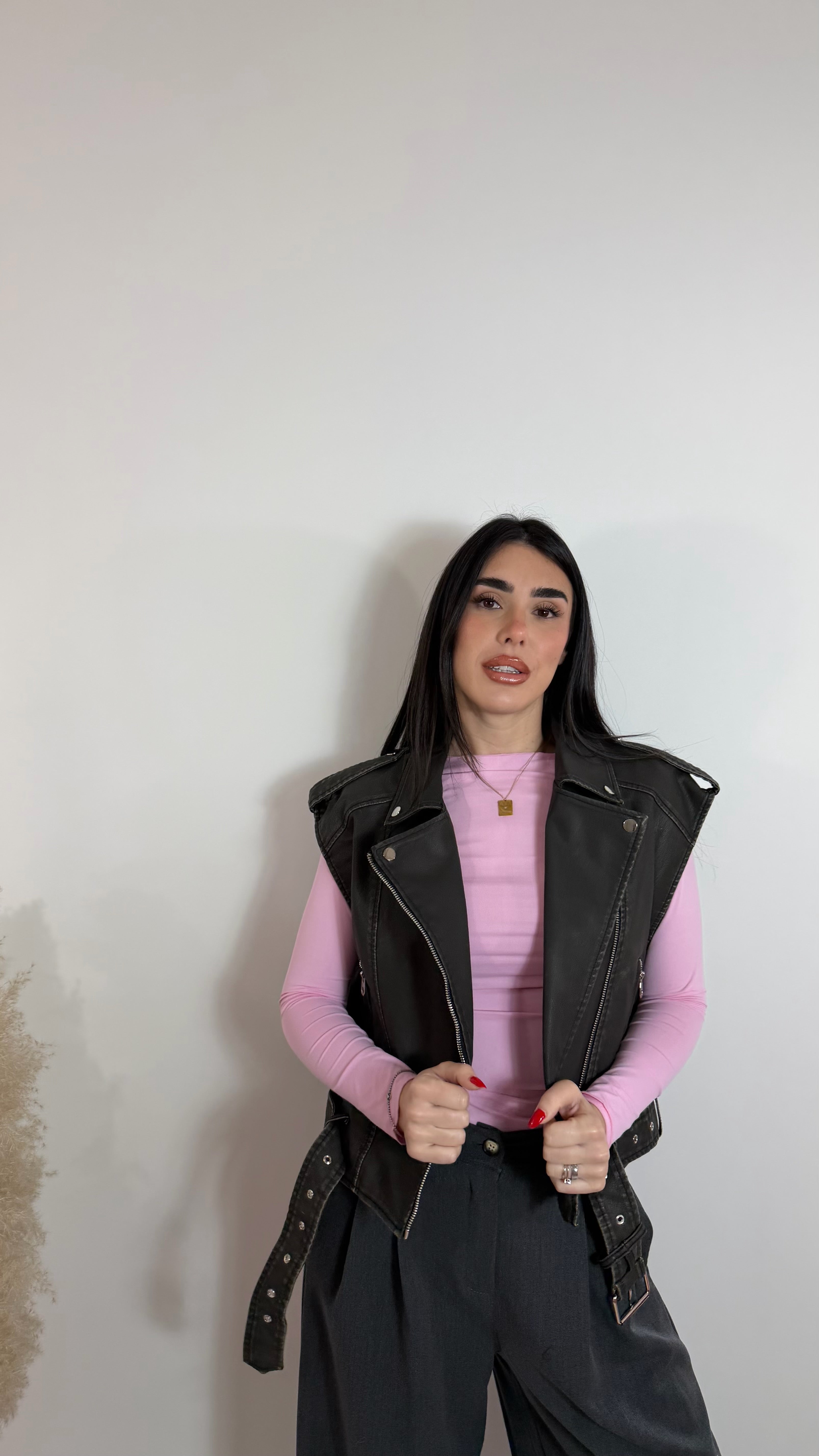 Maglia Skim Drappeggio Pink Soft