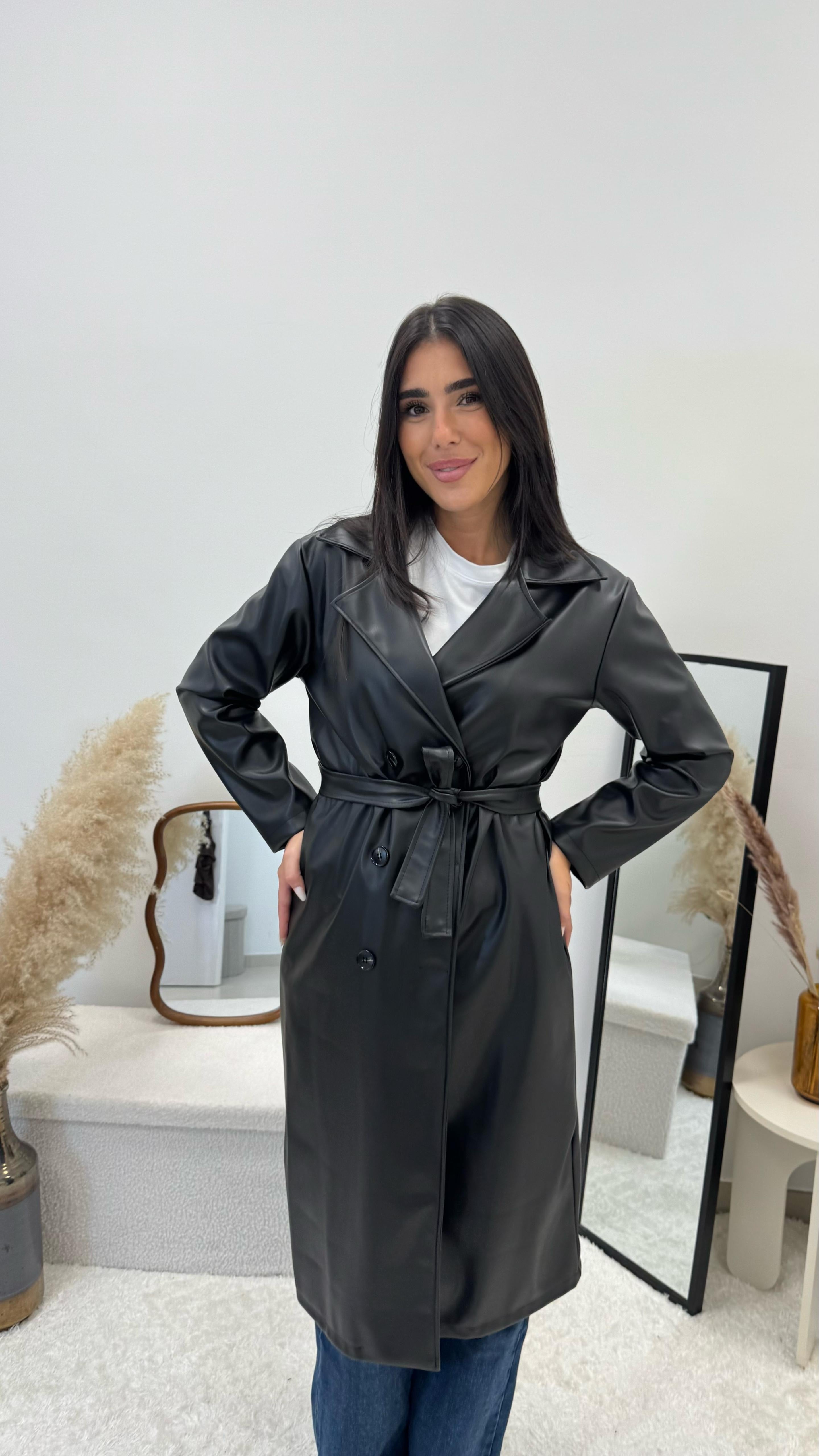Trench Ecopelle Nero