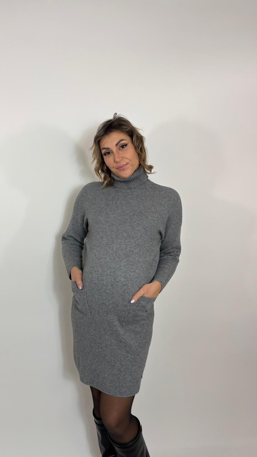 Abito Cozy Classy Grigio Perla