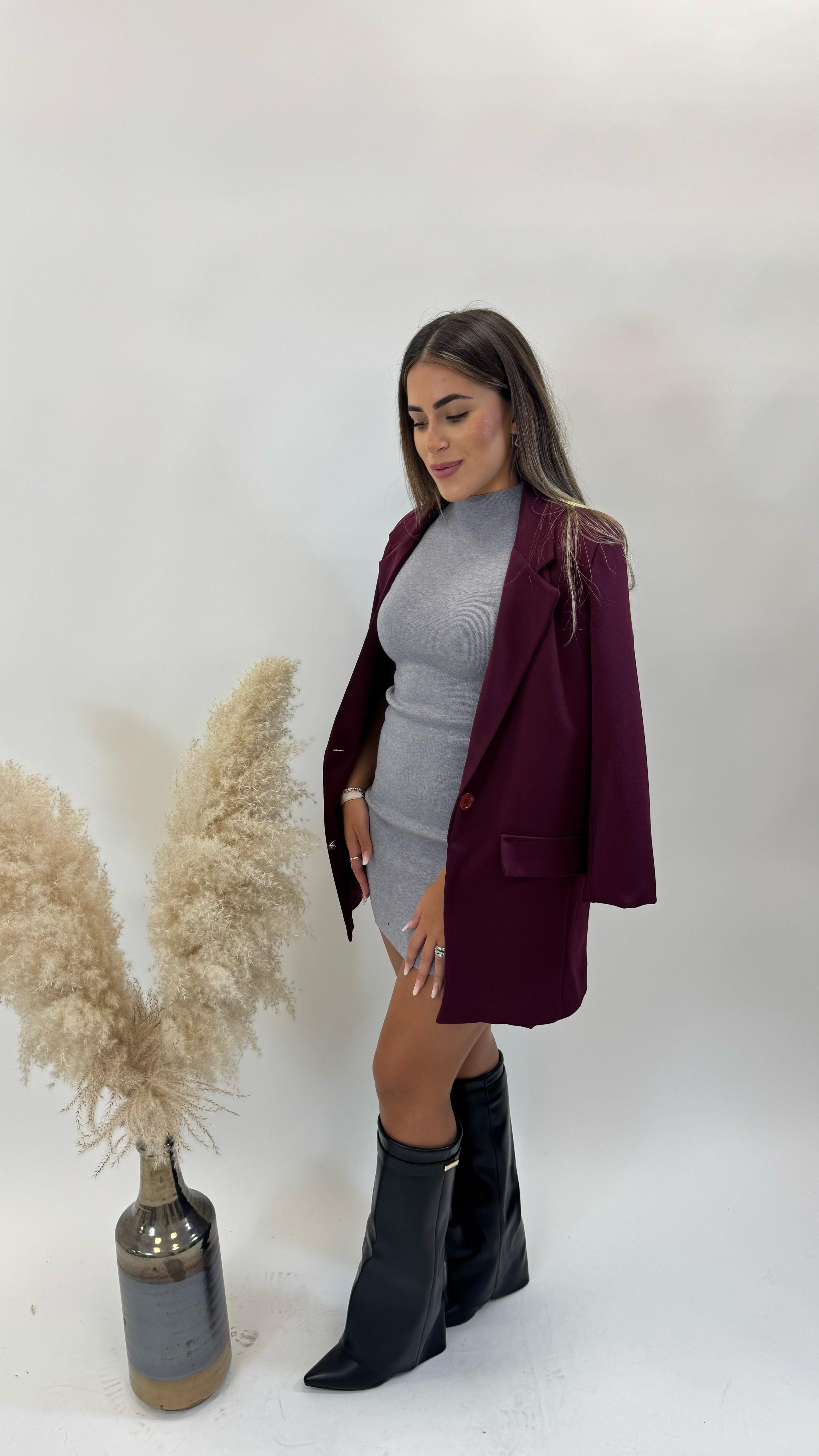 Giacca Oversize Rosso India
