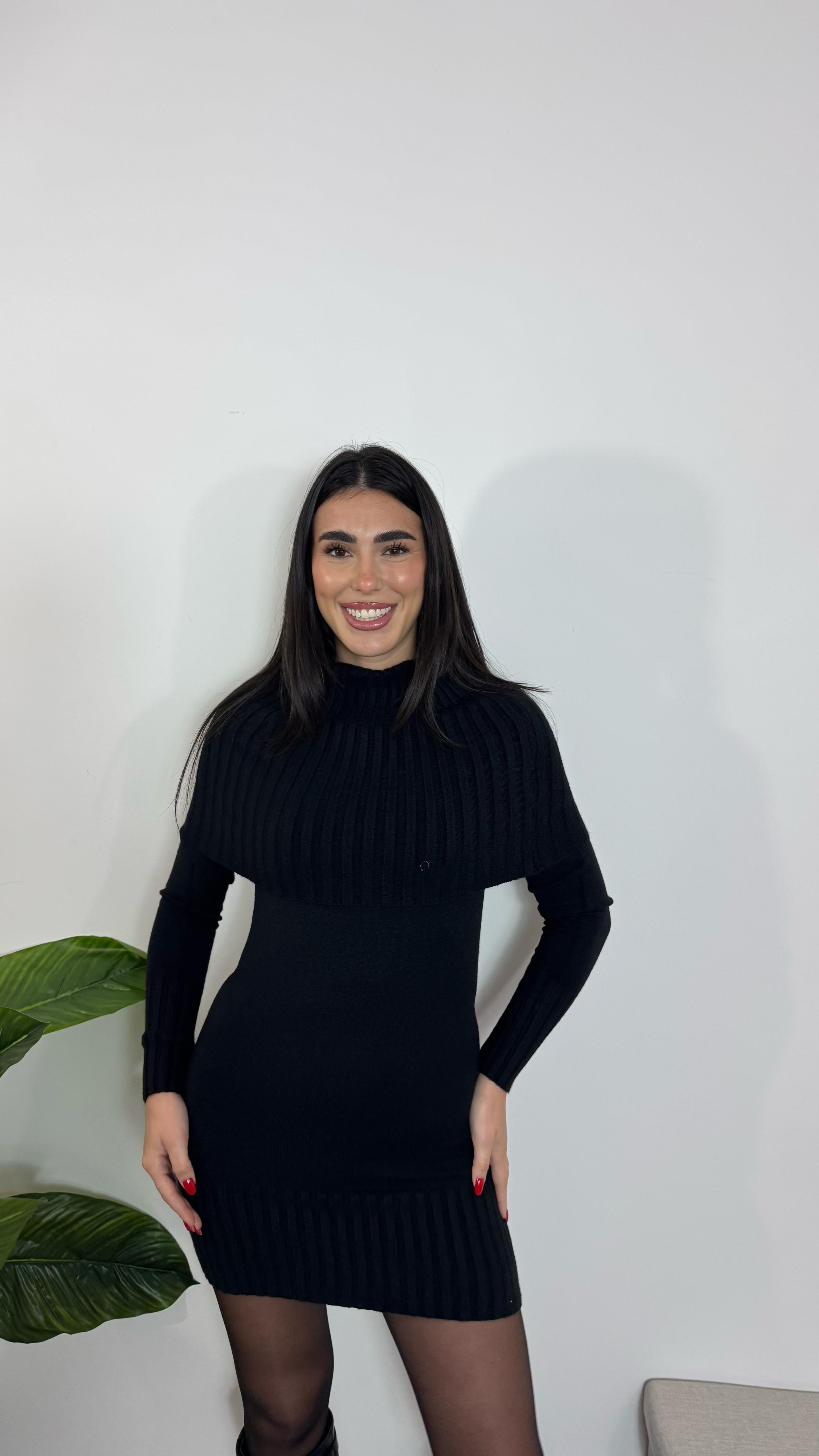 Abito Off-Shoulder Nero