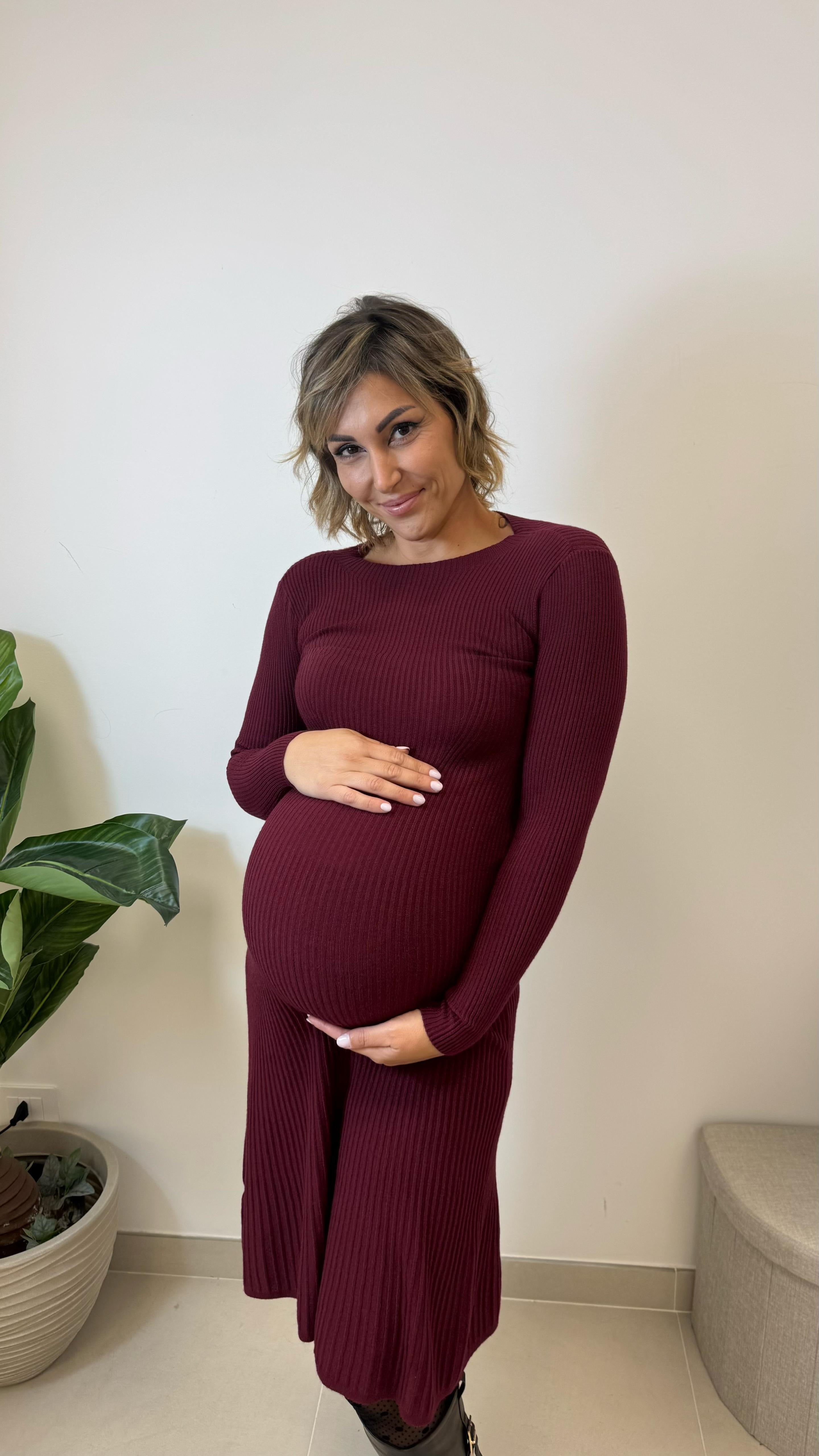 Abito Emilia Burgundy