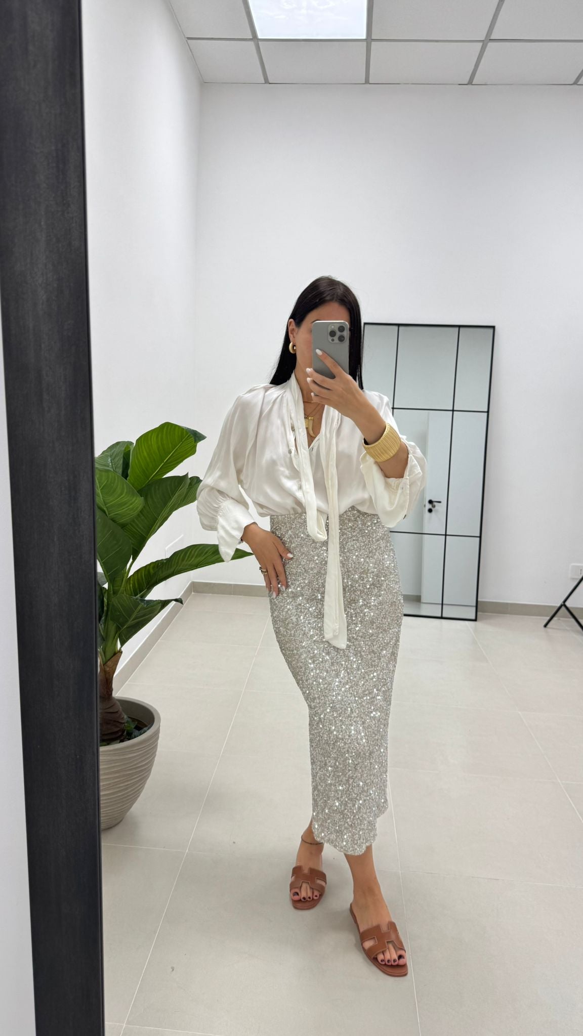 Camicia Fiocco Bianca