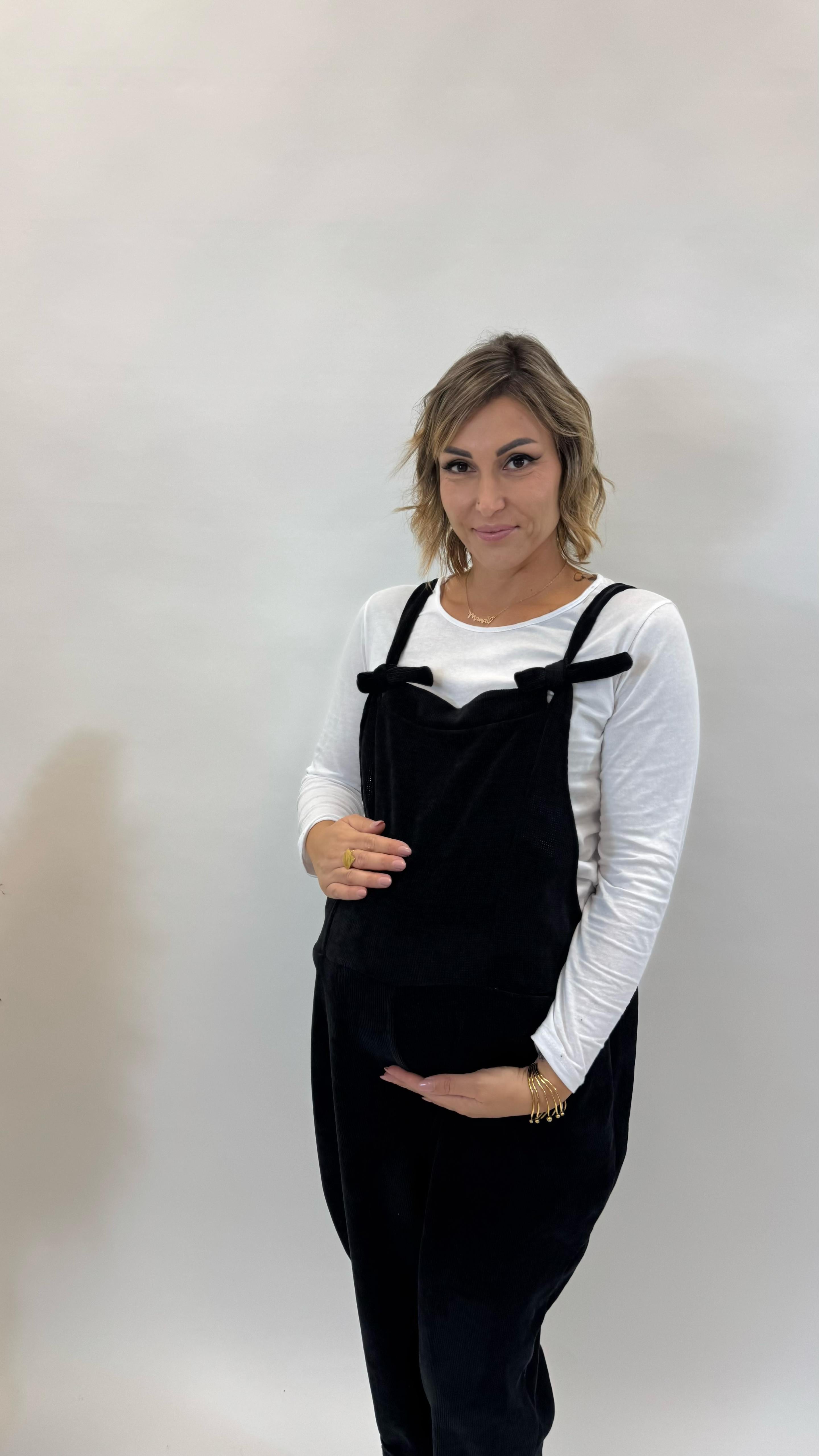 Salopette Balloon Nera