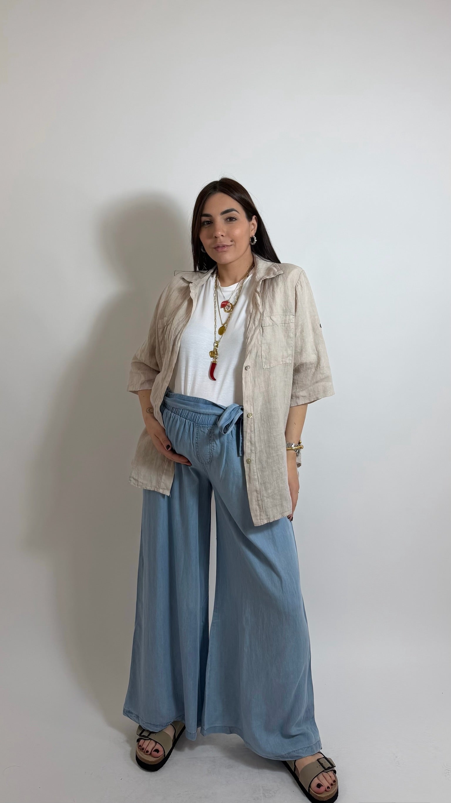 Panta Palazzo Denim ✨Omaggio
