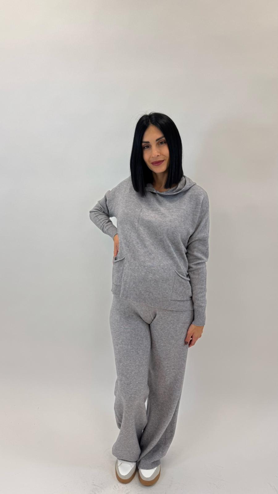 Sporty Set Maglina Morbida Grigio Perla