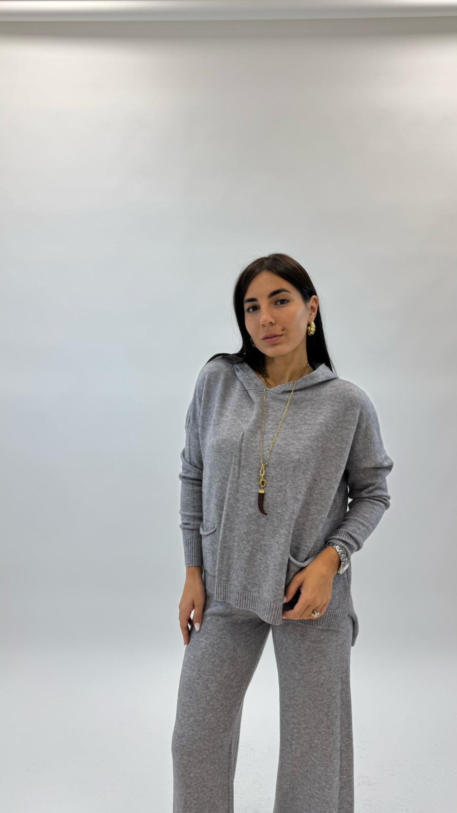 Sporty Set Maglina Morbida Grigio Perla