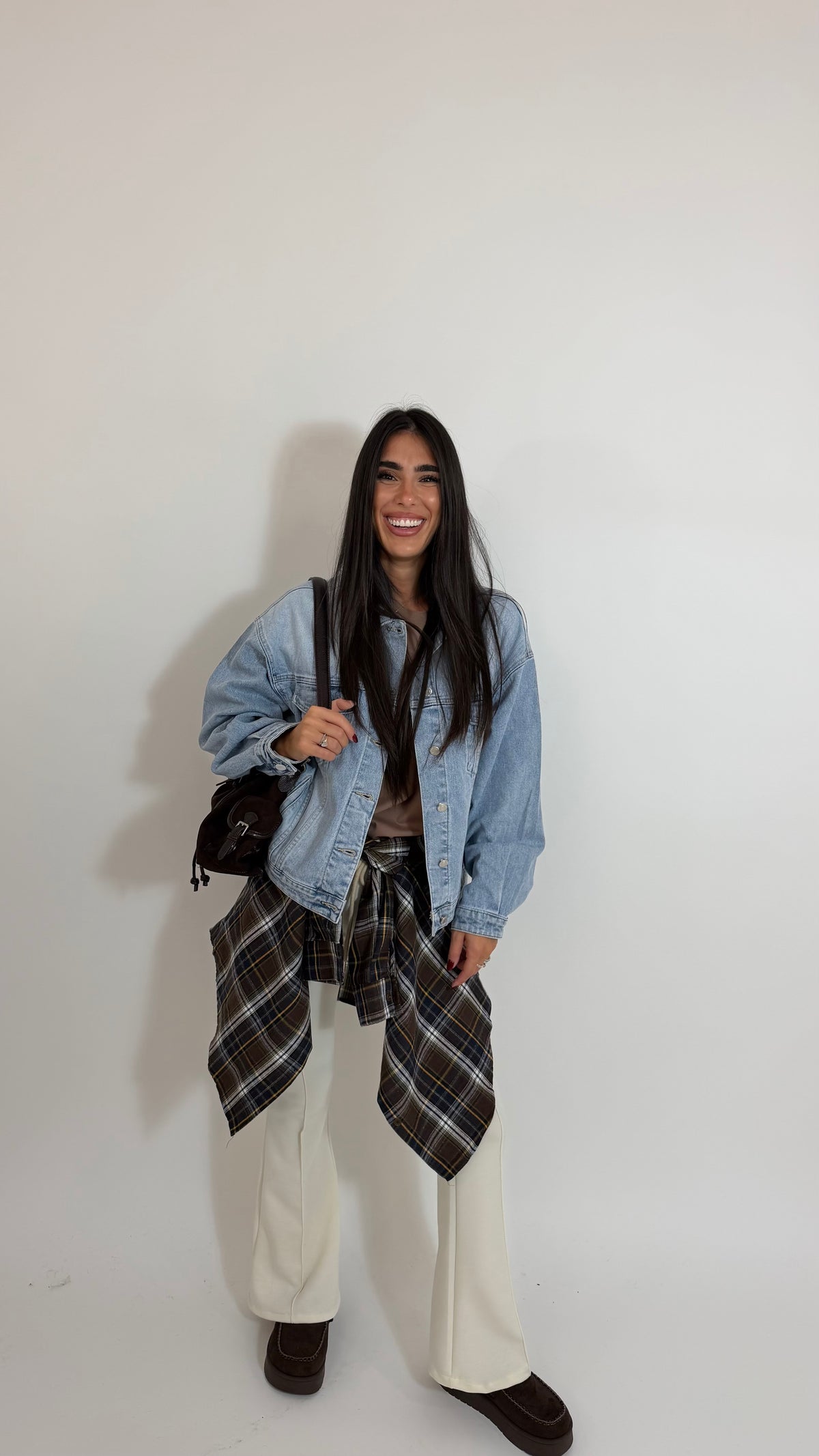 Pantalone Flare Comfort Burro