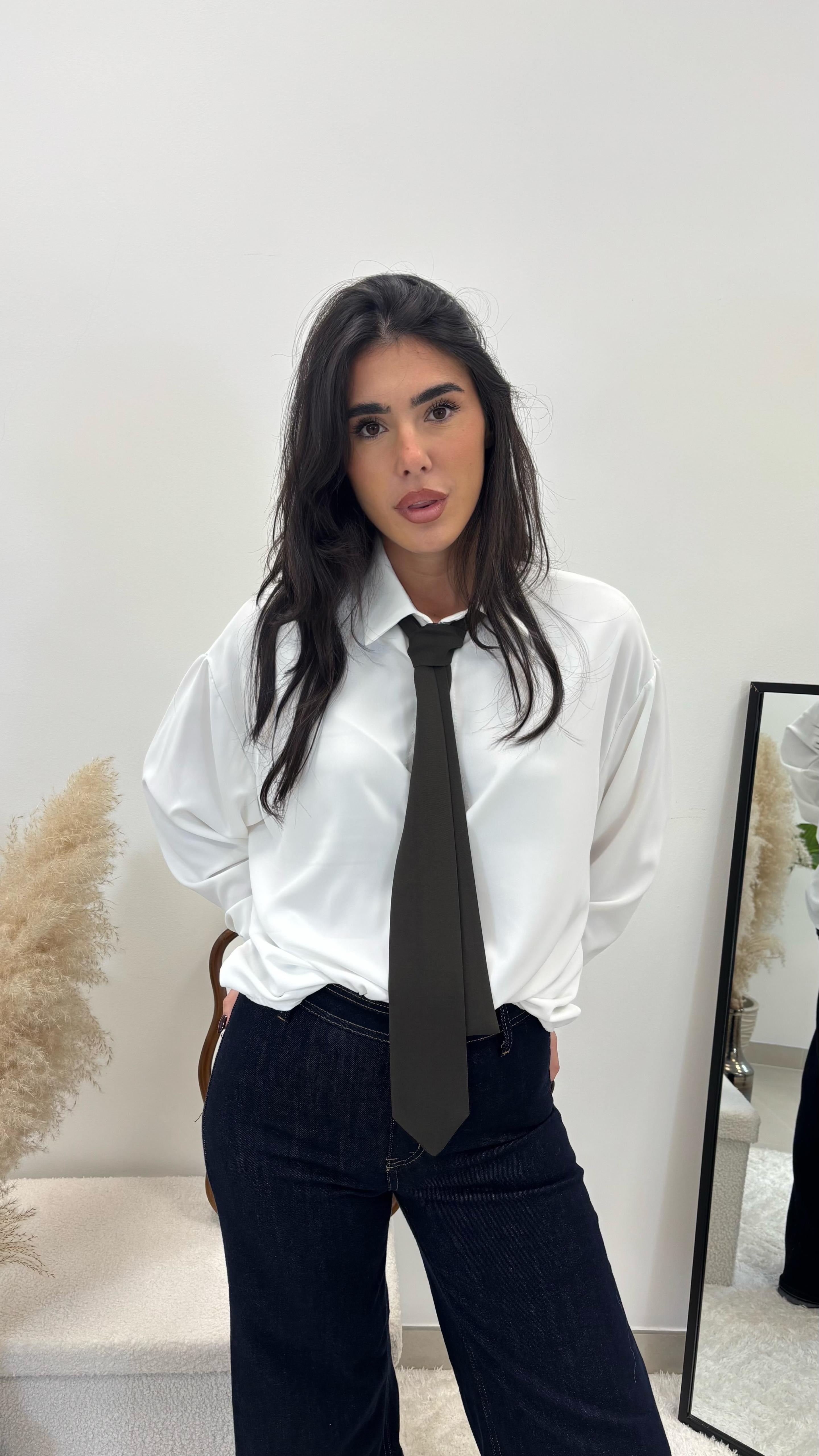 Camicia Cravatta Black&White
