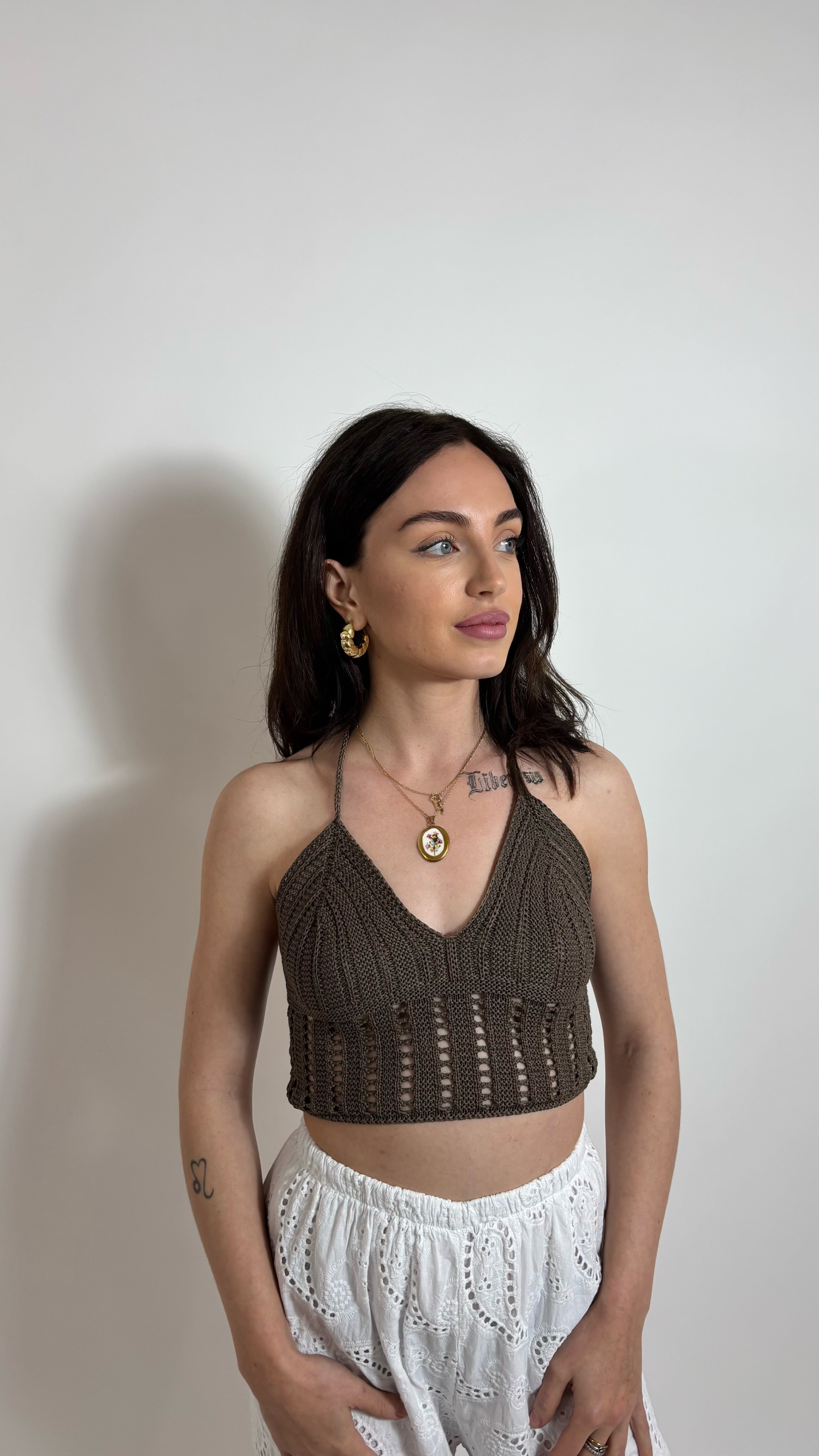 Top Crochet Amalfi Cappuccino
