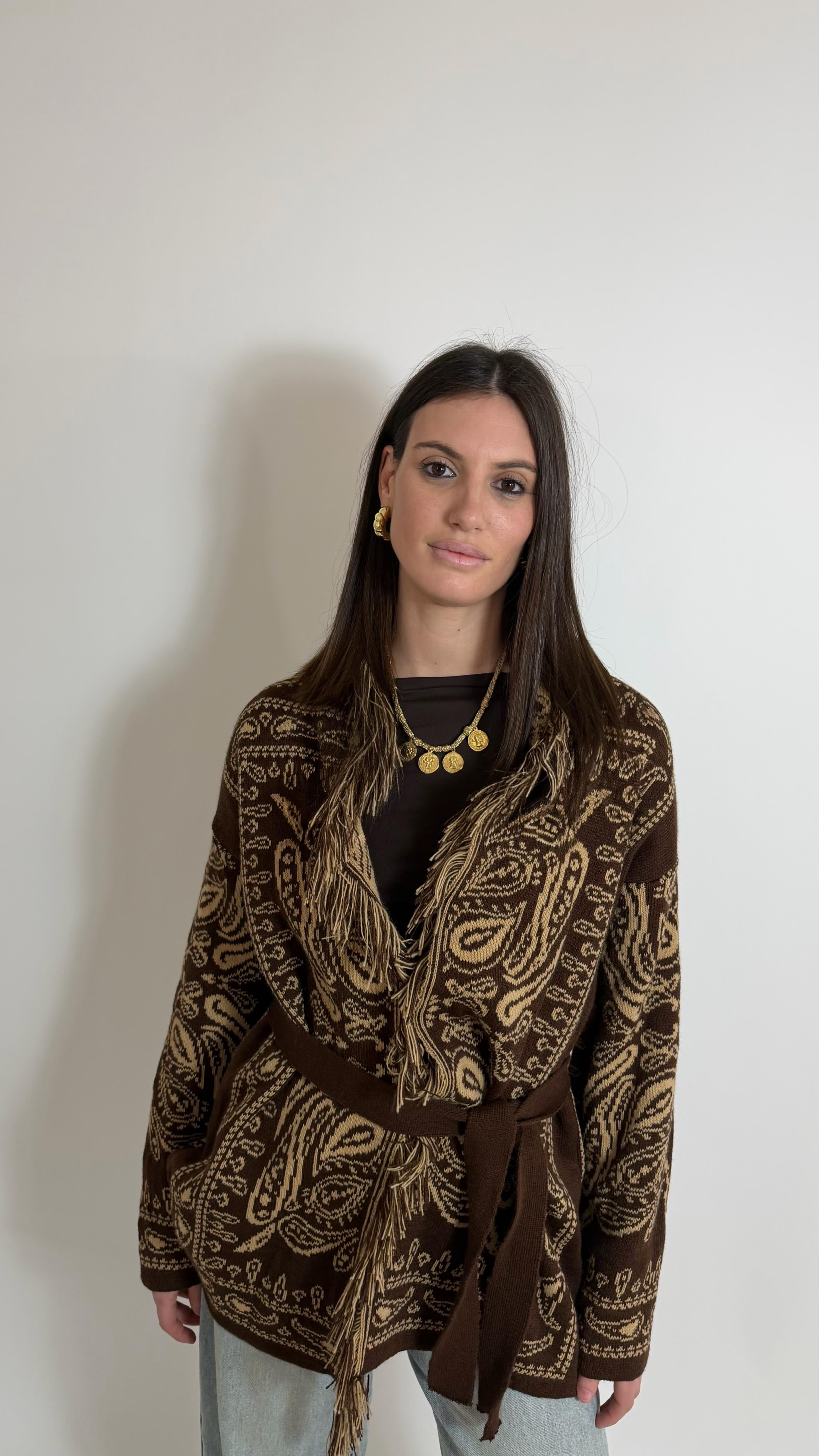 Cardigan Etnico Choco