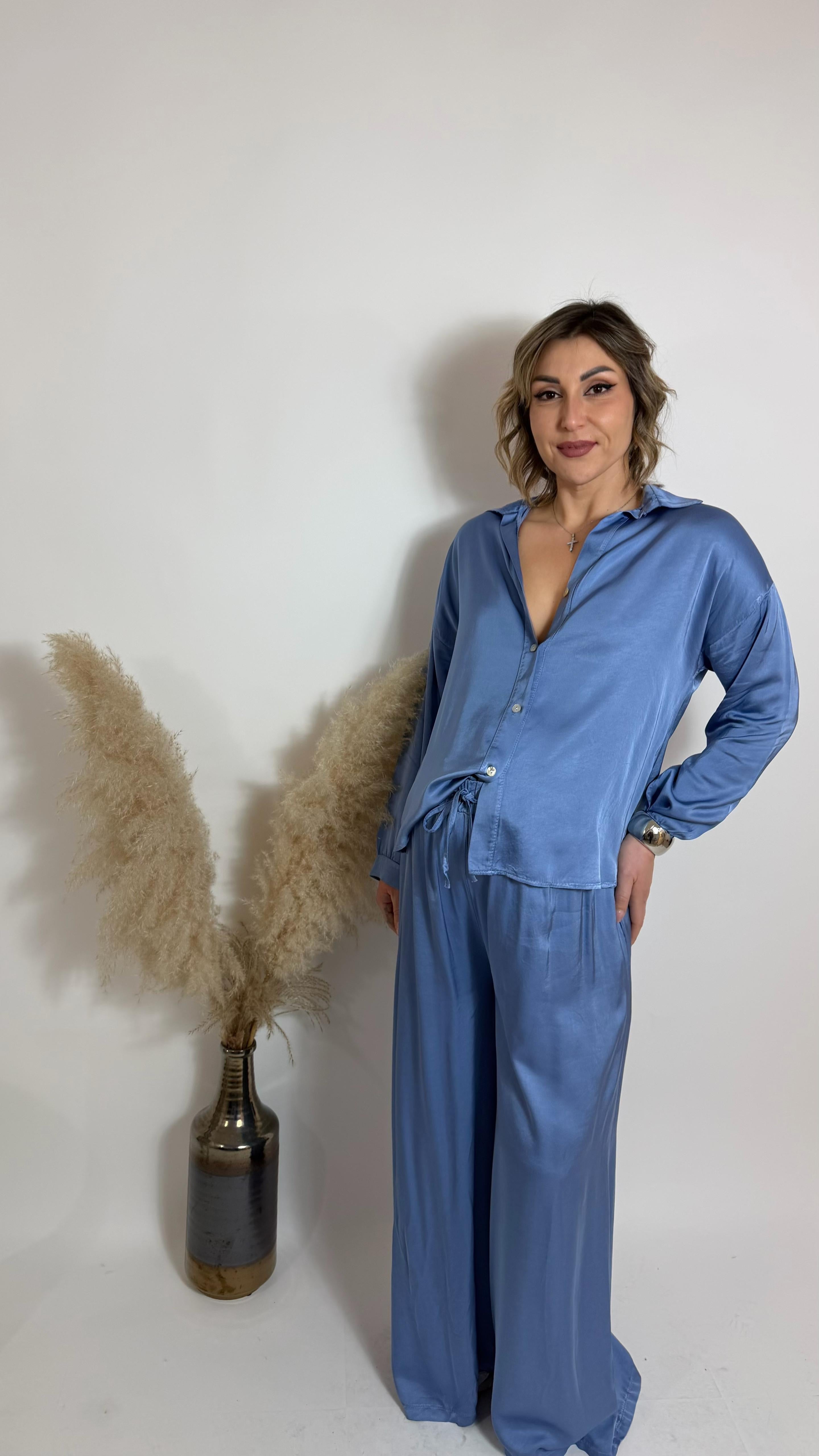 Mix & Match Set - Raso Di Viscosa - Avion