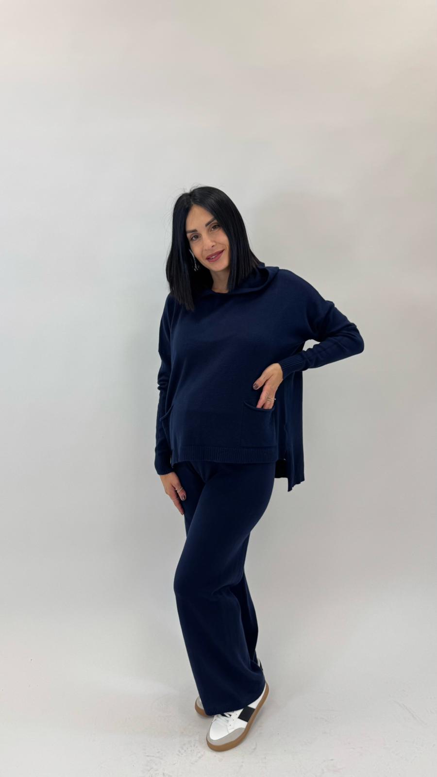 Sporty Set Maglina Morbida Blu Notte