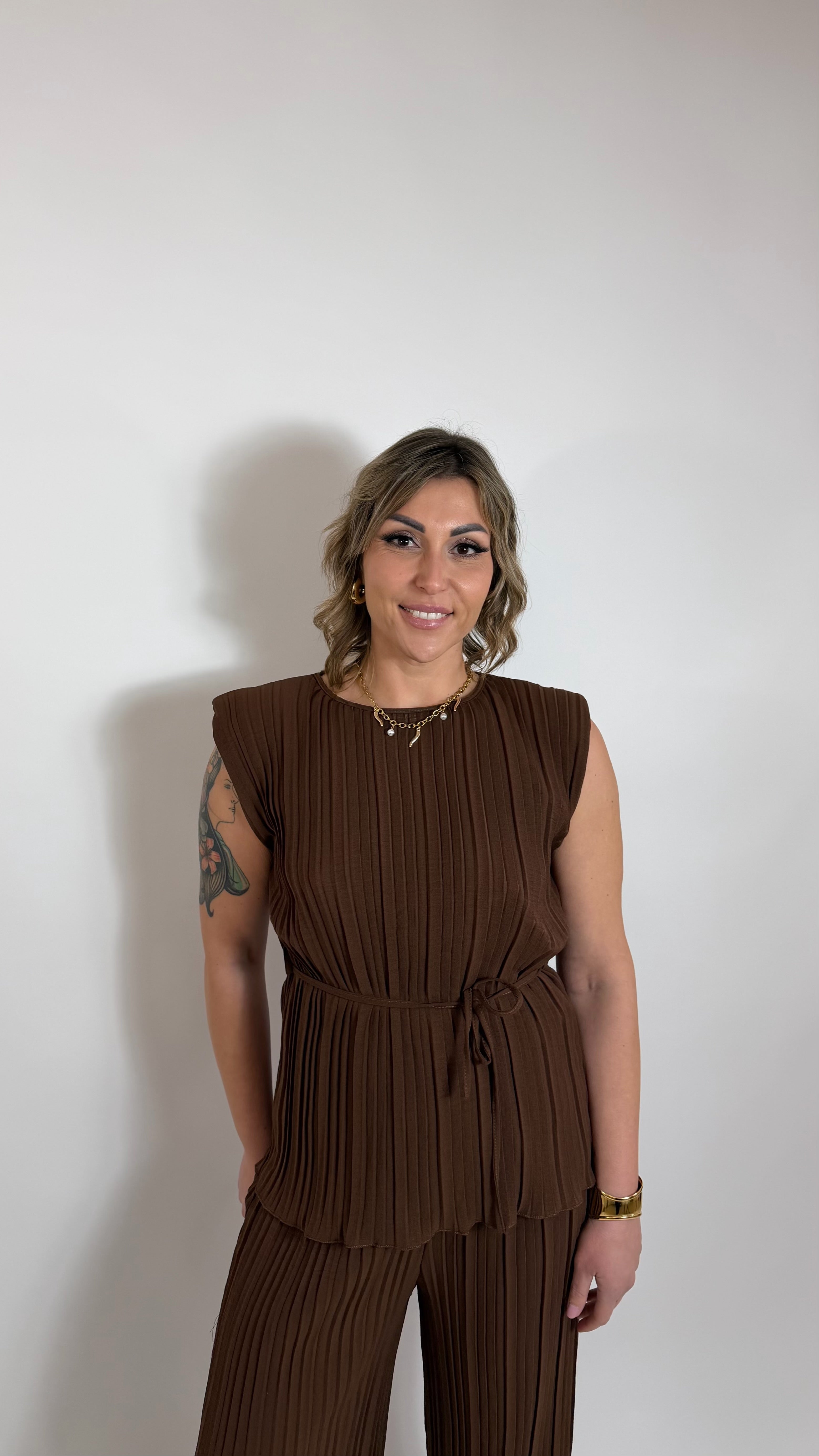 Plissè Couture Set Choco